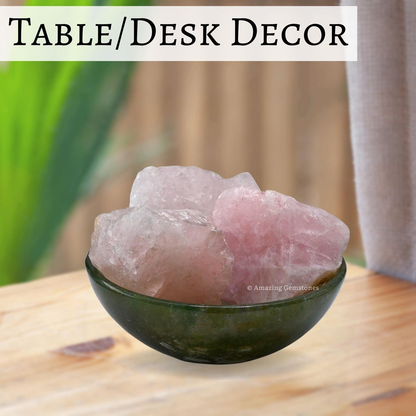 Rose Quartz Raw Crystals and Healing Stones, Natural Rocks for Tumbling and DIY Raw Stones and Crystals (1 Piece)