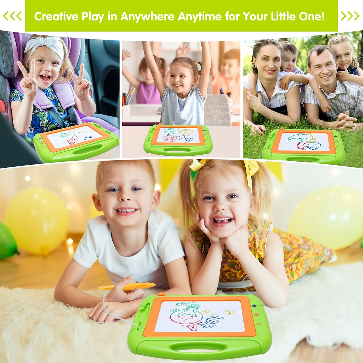 Toddler Girl Boy Toys,Magnetic Drawing Board Toddler Toys for 3 Year Old Girls Boys,1 Pen Doodle Board Kids Toys for 3 Year Old Boy,Class Must Haves Essentials Gifts for Girls Boys Birthday Easter