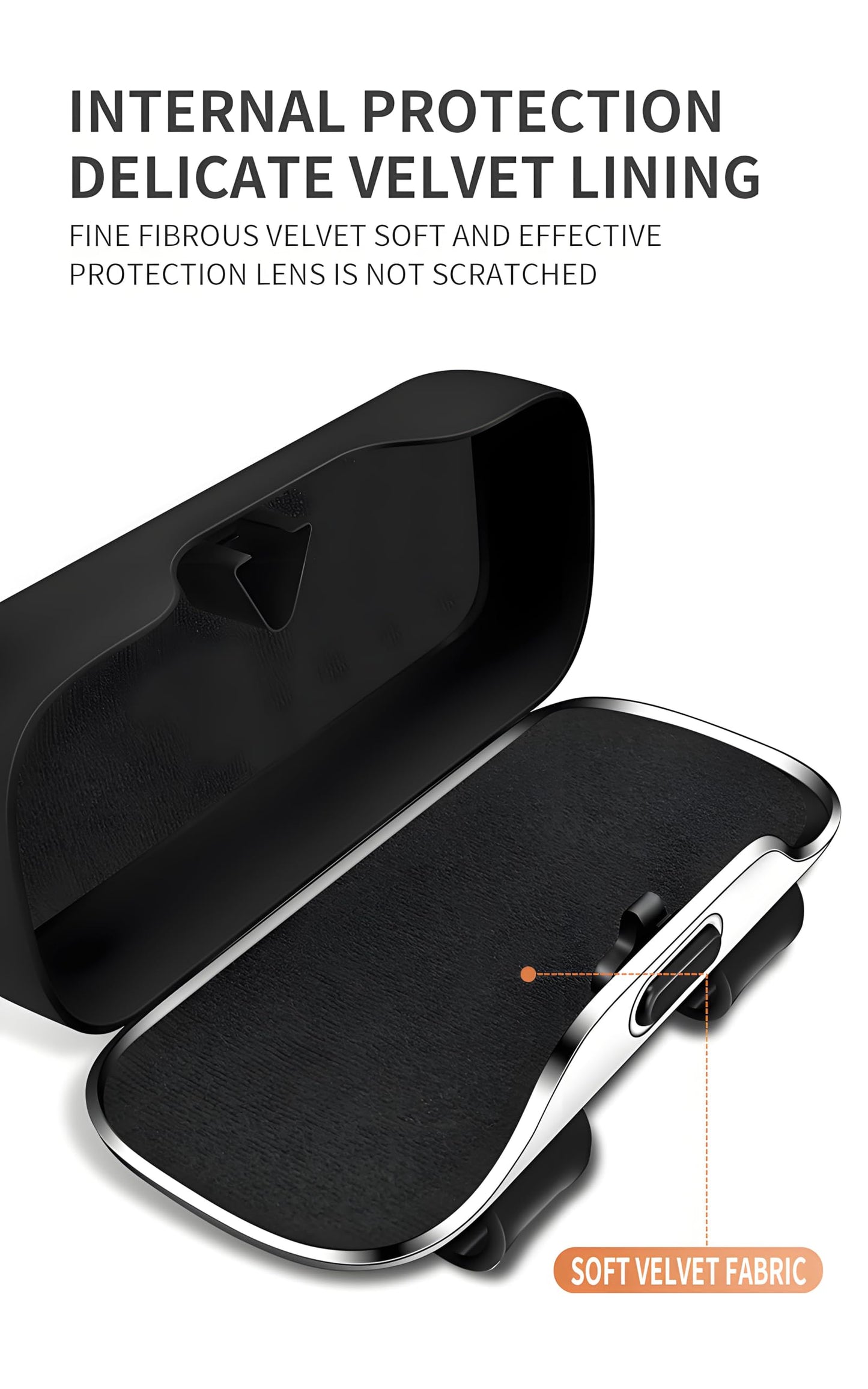 GDQ Sunglass Holder for Car Visor Clip Glasses Case Car Sunglasses Case for Car Sun Visor Glasses Storage Box Car Sunglass Holder Car Visor Accessories Universal for SUV Sedan Truck (Black)