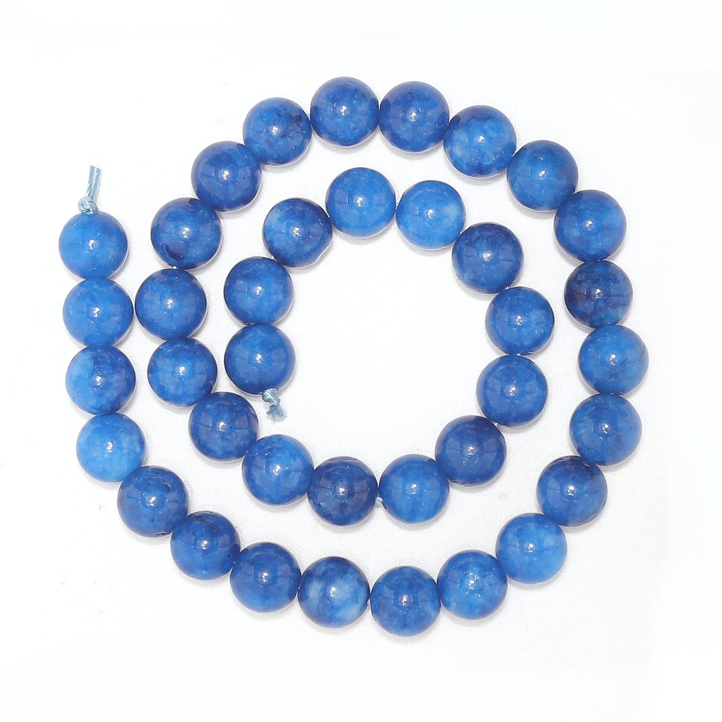60pcs 6mm Natural Stone Beads Kyanite Beads Energy Crystal Healing Power Gemstone for Jewelry Making, DIY Bracelet Necklace
