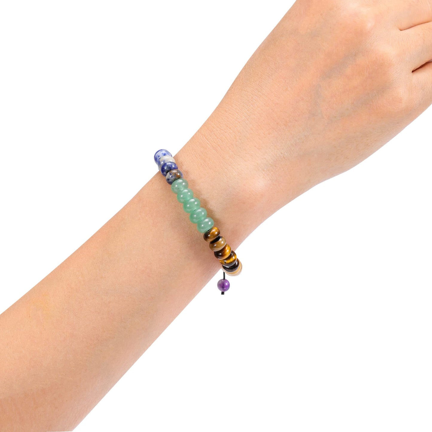 Top Plaza 3 Pcs Chakra Bead Bracelet 7 Chakra Healing Crystals Bracelet Yoga Stone Beads Bracelets Meditation Relax Anxiety Bracelets for Women Men