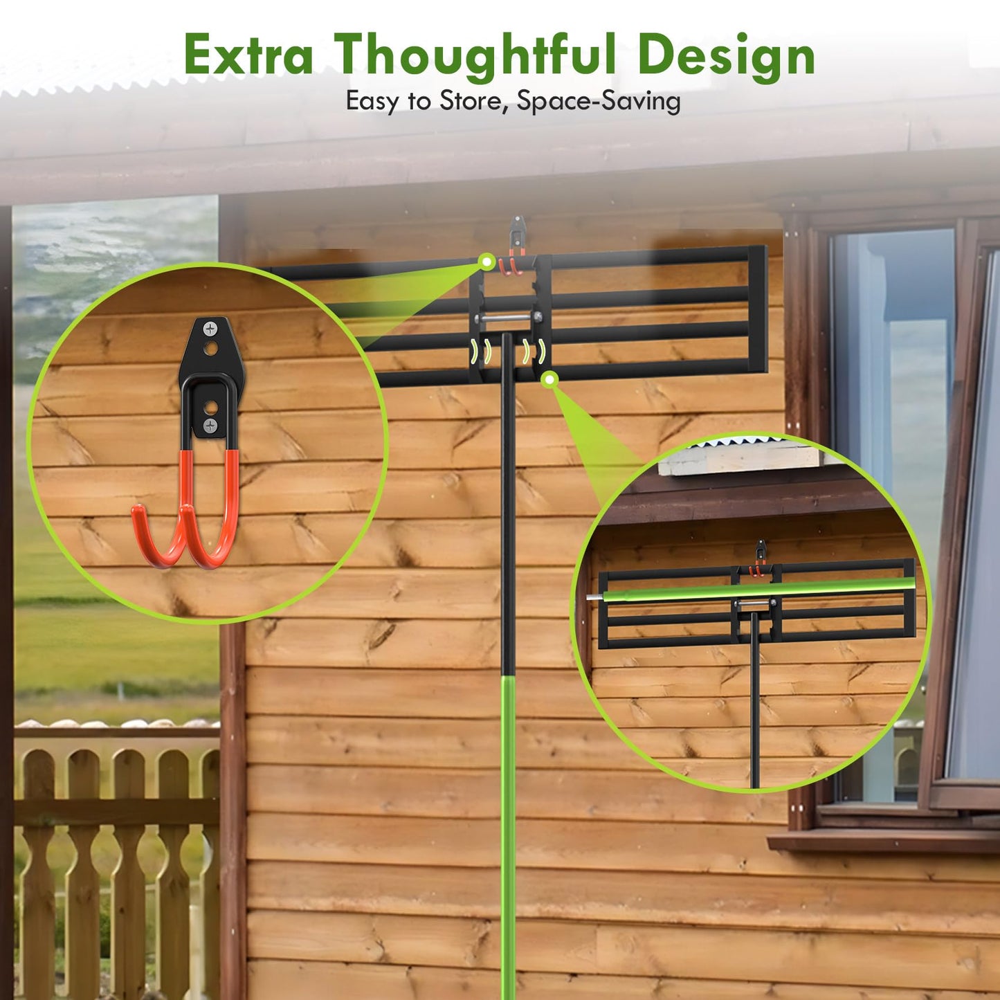 Seeutek Lawn Leveling Rake, 45" x 10" Heavy Duty Yard Leveling Rake Tool with 0-180° Adjustable Handle, 6.5FT Steel Handle Lawn Leveler for Yard Garden Golf, Ease Level Soil Sand Dirt Surface