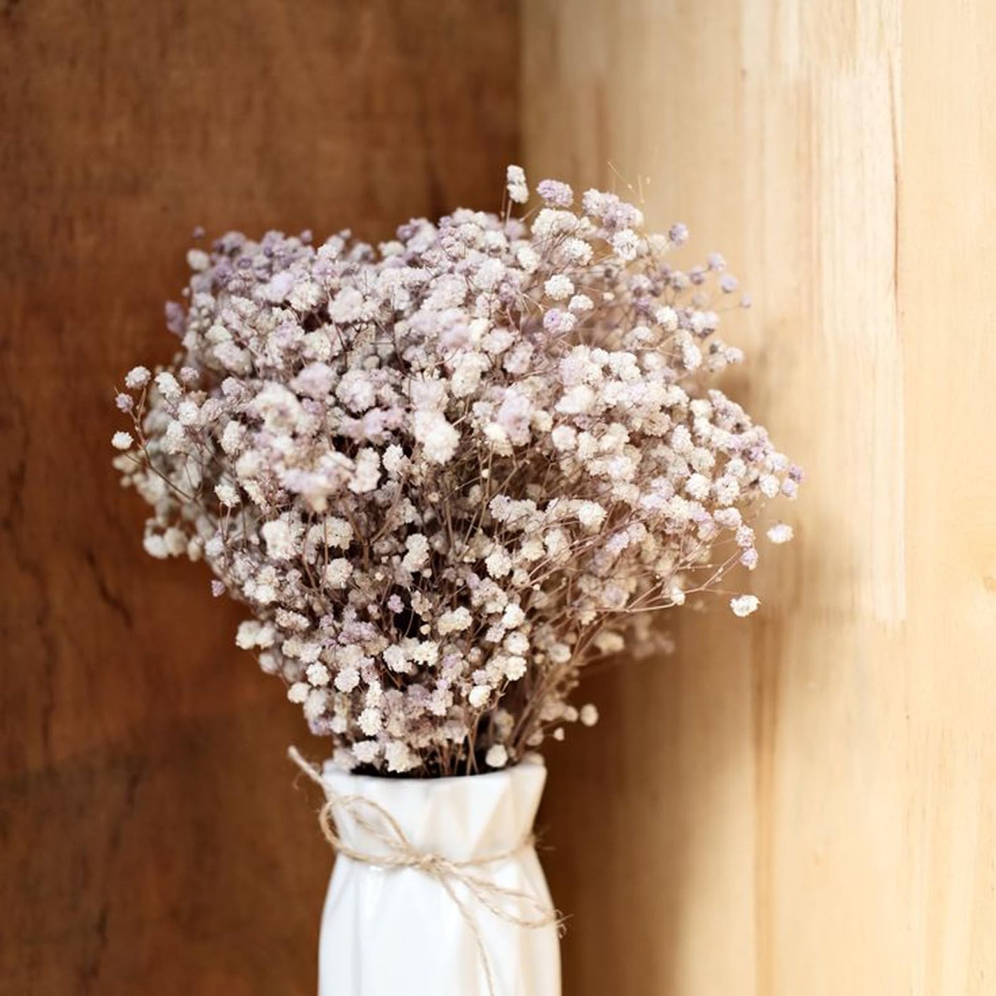 120 Pcs Mini Dried Baby Breath Flowers Gypsophila Ivory Flowers Dried Flowers for Vase Wedding Home Office Party Garden Card Making Decor Wreath Floral Craft DIY Art (White)