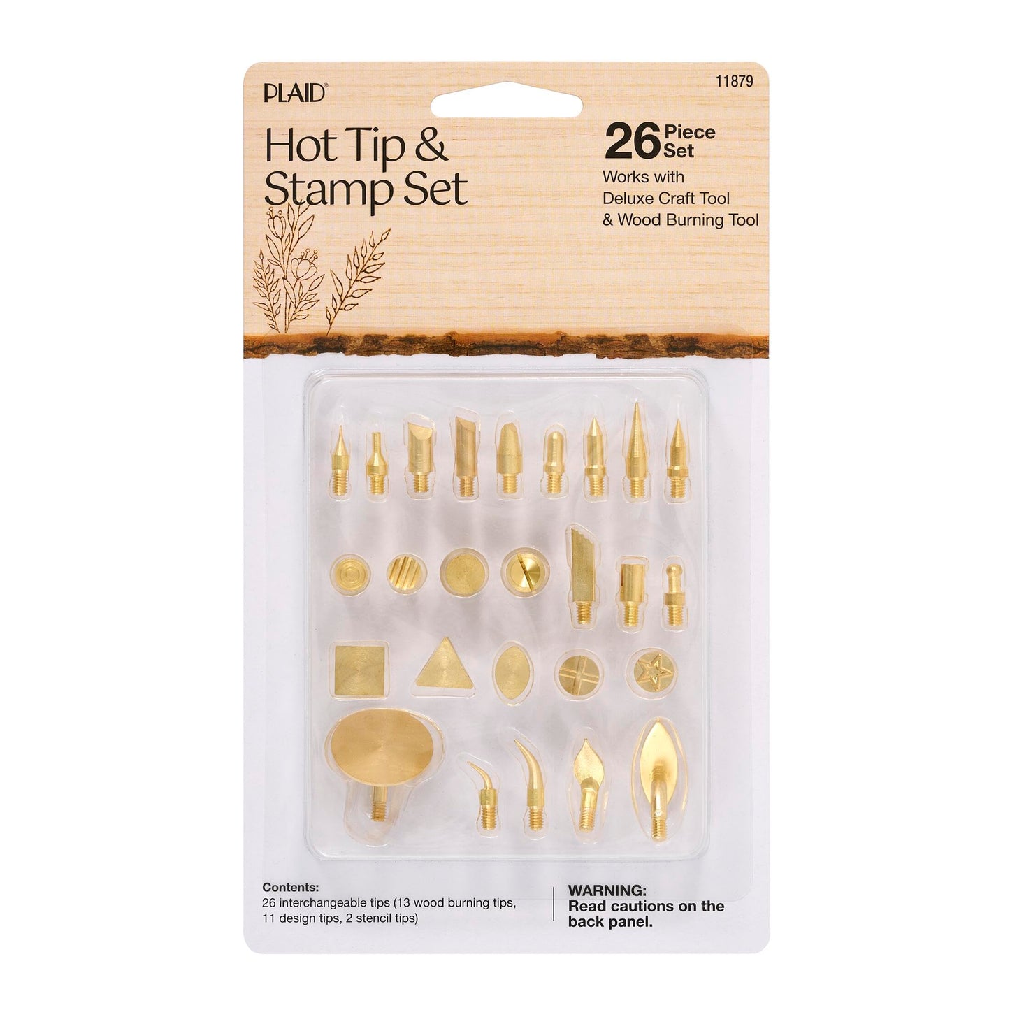 Wood Burning Kit, Set of 26 Art Supplies for Wood Burning Tool Kit, DIY Arts and Crafts, Wood Burning Kit for Adults, Great for Pattern Making, Shading and Texture, By Plaid Enterprises, 11879