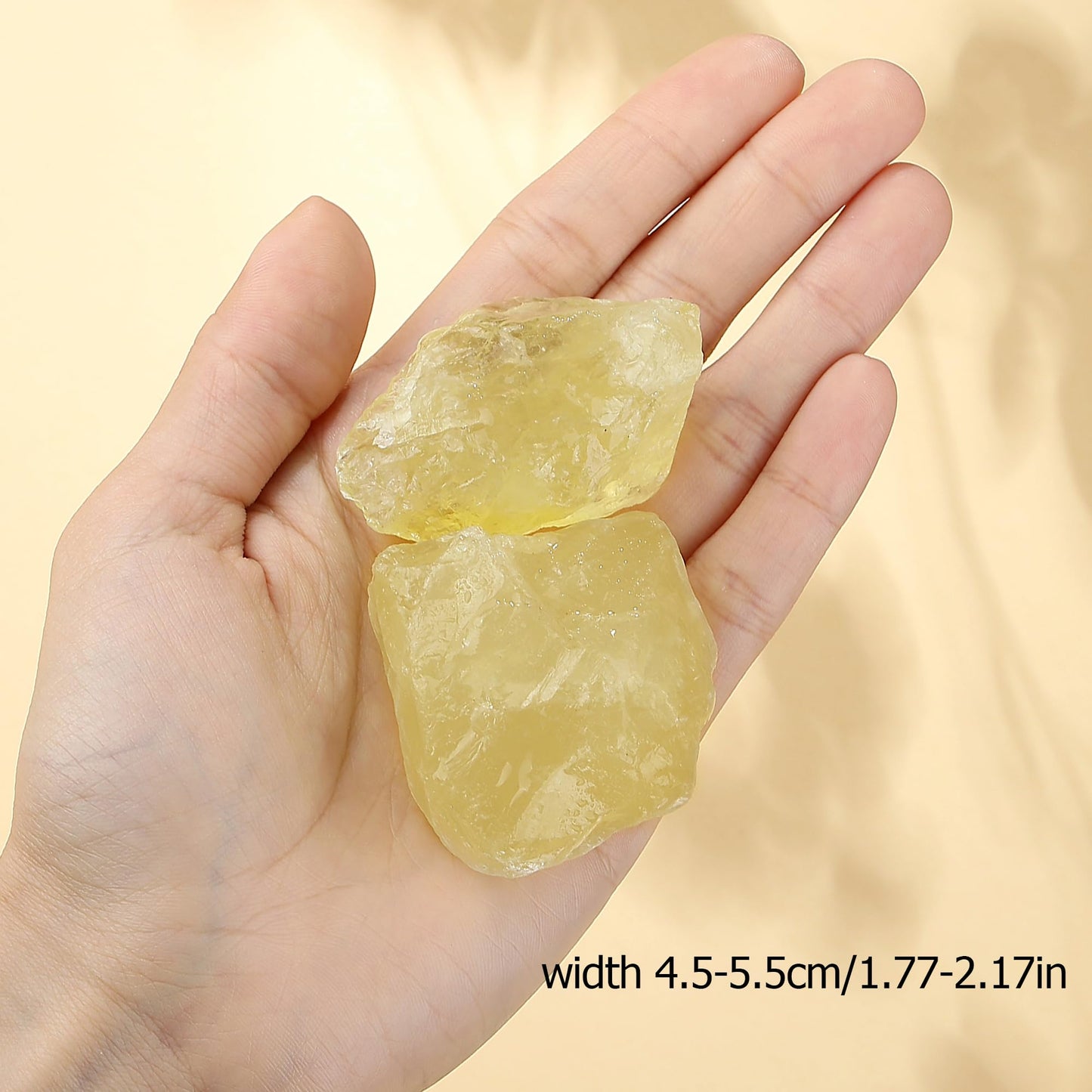XIANNVXI Citrine Crystals 1.8-2.2" Large Raw Crystals and Healing Stones Natural Rough Crystal Rocks for Decor Gifts Tumbling Cabbing Polishing Fountain Rocks 1PCS