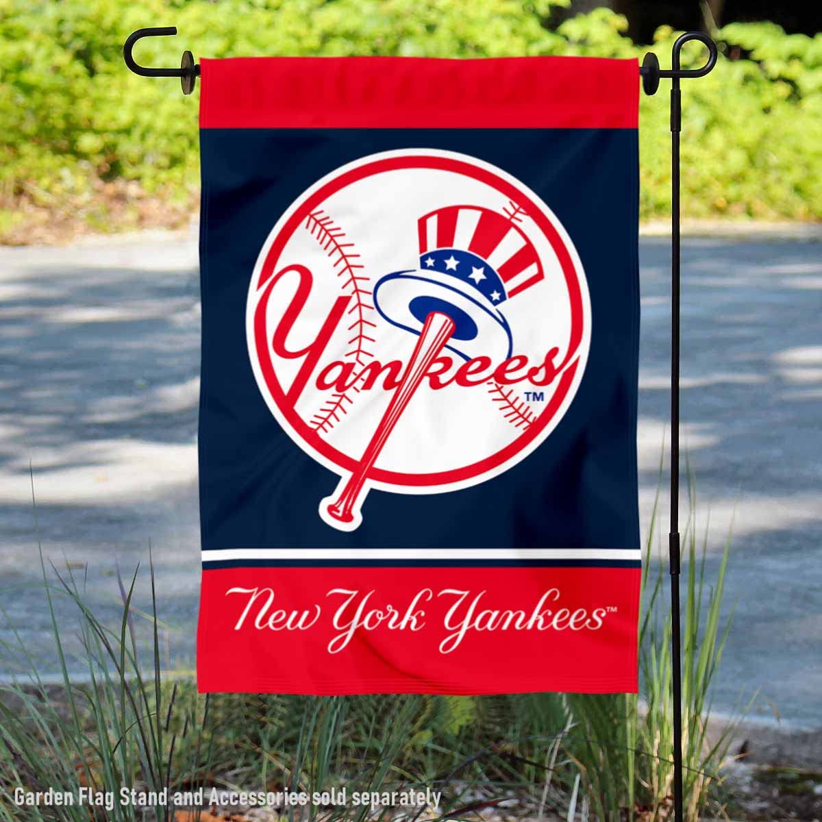 NY Yankees Retro Vintage Throwback Double Sided Garden Flag