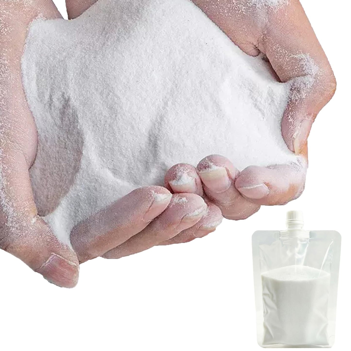 AOSWTLIF White Quartz Sand 40-80 Mesh, Natural Decorative Craft Sand for Resin Art, Acrylic Painting Texture, Vase Filler, Incense Burner & Landscaping (2 LB)
