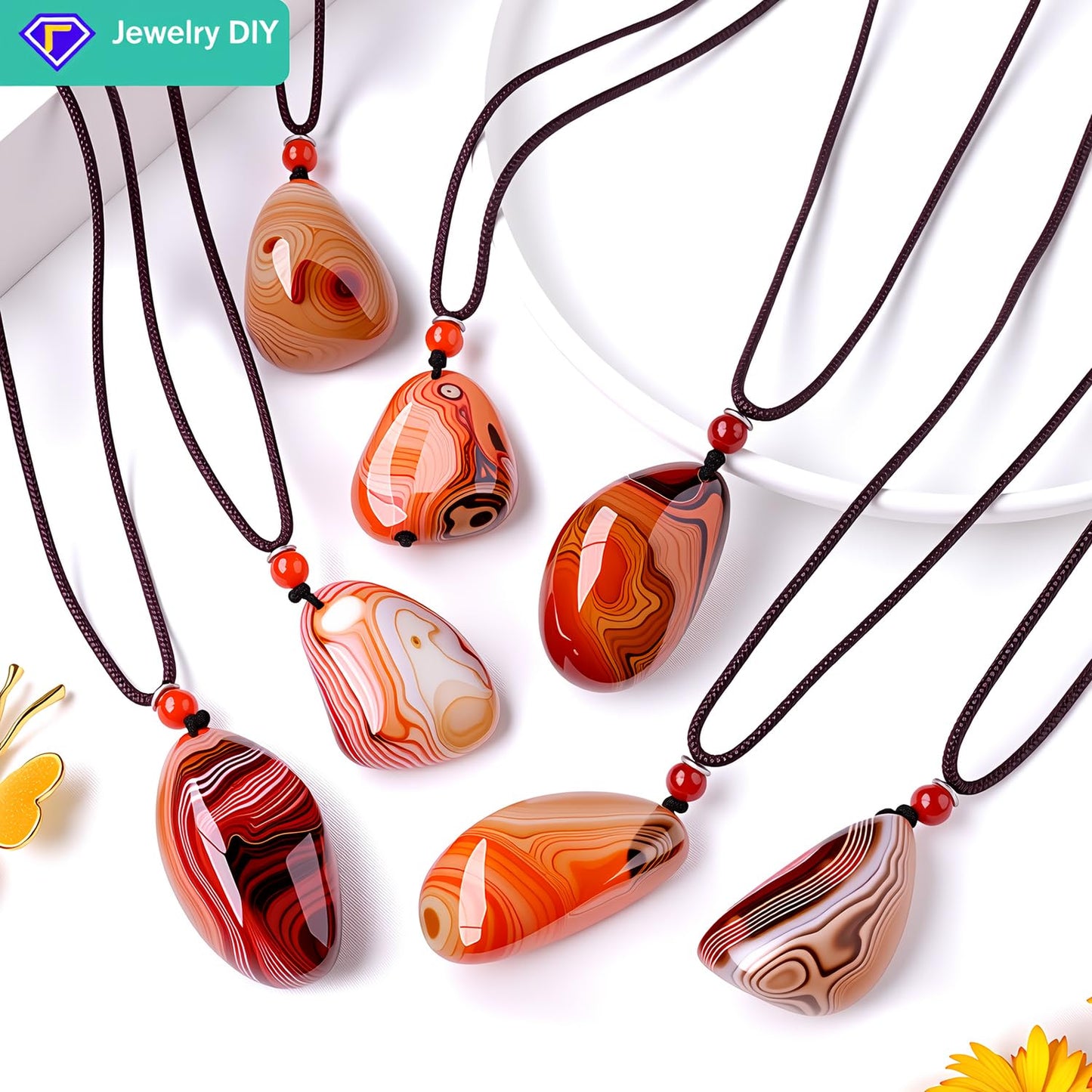Chiloskit Agate Palm Stone Worry Stones,Natural Sardonyx Healing Crystal for Massage Meditation, Healing, Yoga, Reiki, Zen,Aquarium Decorative Rocks,Gift for Girls Christmas Gifts 4CM (4cm/5pcs)