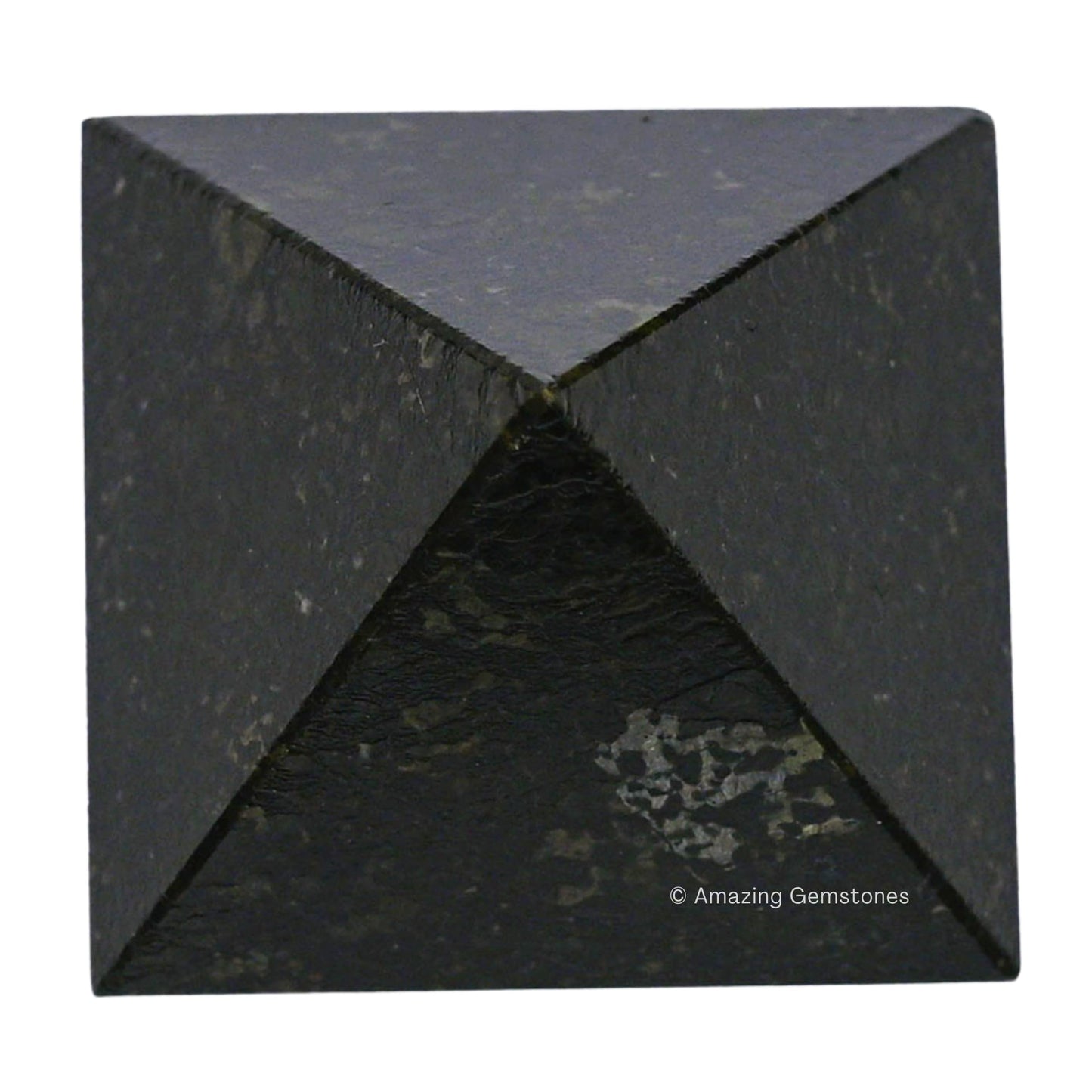 Amazing Gemstone Nuummite Pyramid Crystal Healing Stones - 1.5" Great Pyramid Figurine of Natural Stone Pyramid for Meditation, Reiki, Chakra Balancing and Crystal Pyramids Grid