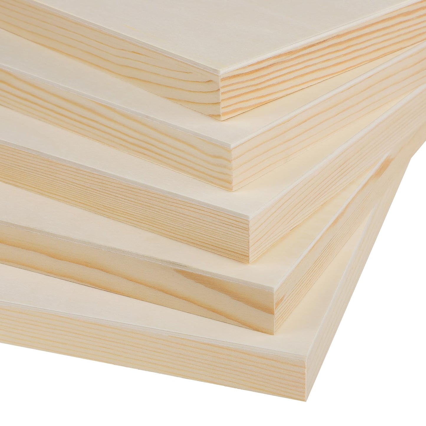 Aodaer 8 Pack Wood Panels 9 x 12 Inch Wooden Panels Canvas Unfinished Craft Wood Boards Panels for Art Crafts Acrylic and Oil Painting Pouring DIY Projects