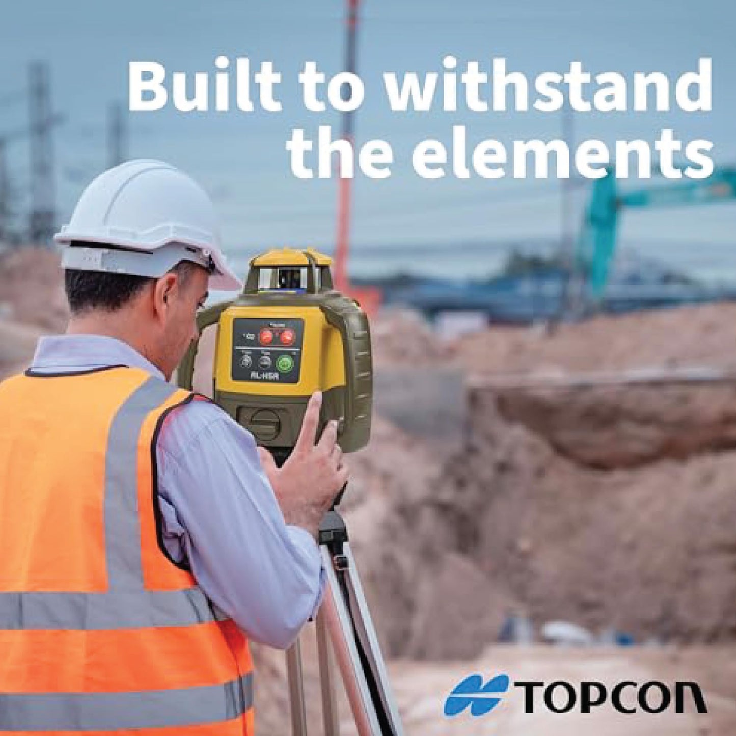 Topcon RL-H5A Laser Transit Leveler Kit - LS-80X Rotary Laser Receiver with Rod Bracket - 36-60in Precision Level 360 Laser Tripod - 13ft Fiber Rod Level Tool with Inch Increments for Construction