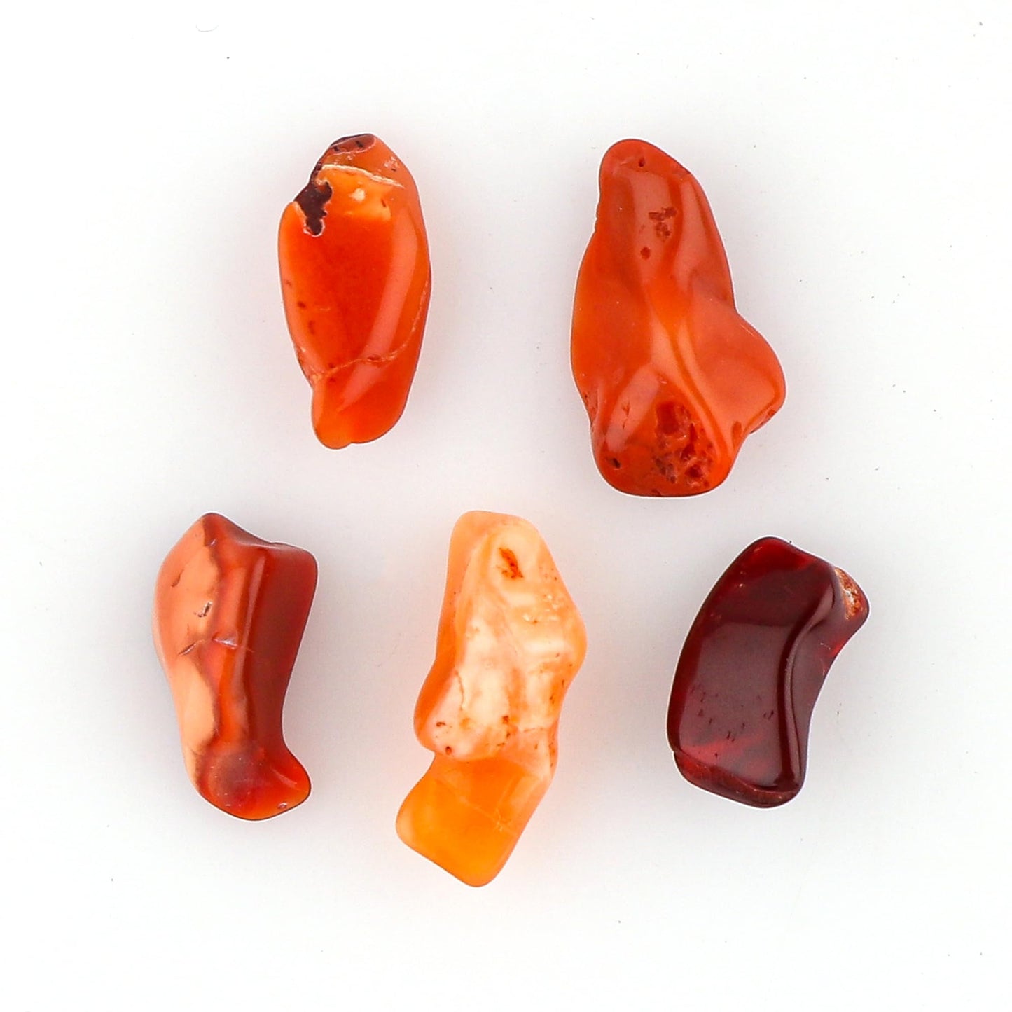 CRYSTALINES (5pcs) Natural Raw Mexican Fire Opal Gemstone, Wholesale Polished Rough Stones, DIY Supplies, Jewelry Making, Healing Crystals, October Birthstone, Wire Wrapping, Gem Collection