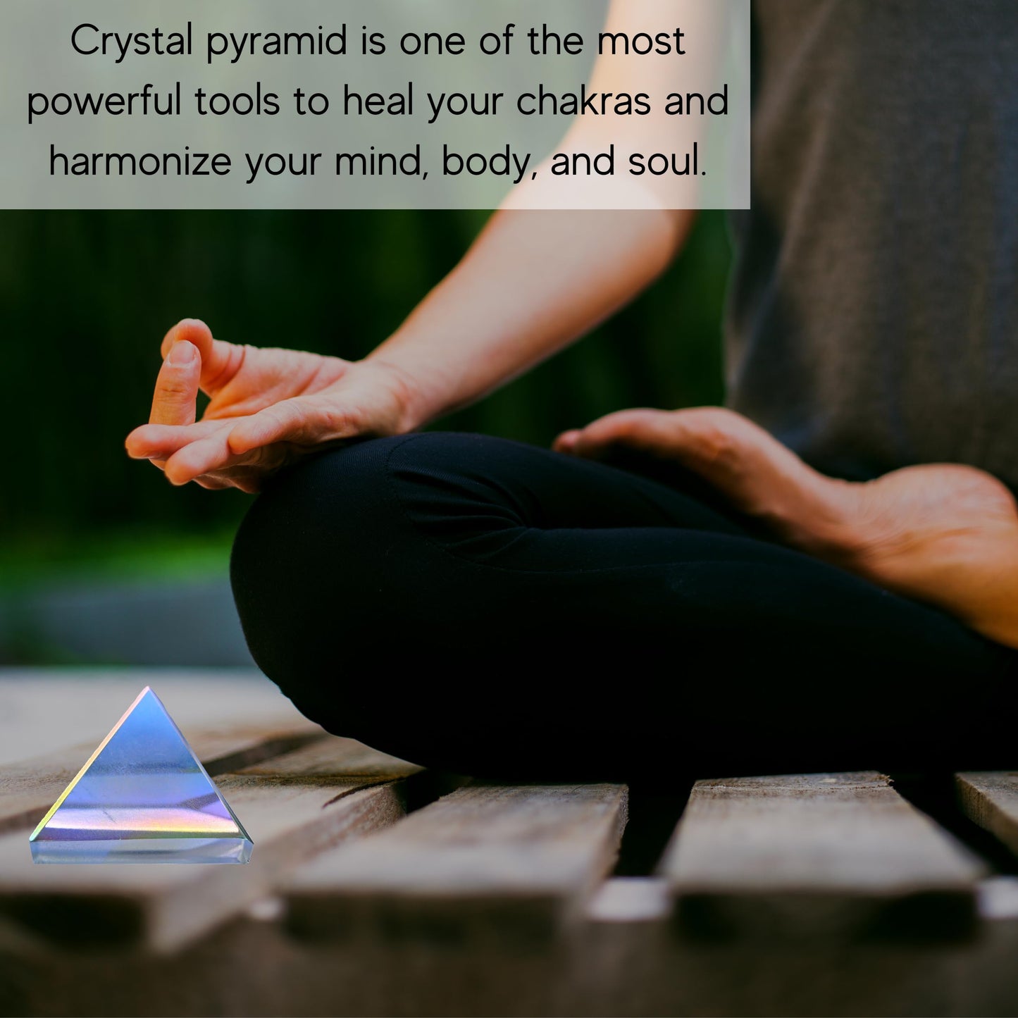 Amazing Gemstone Angel Aura Quartz Pyramid Crystal Healing Stones - 1" Great Pyramid Figurine of Natural Stone Pyramid for Meditation, Reiki, Chakra Balancing and Crystal Pyramids Grid