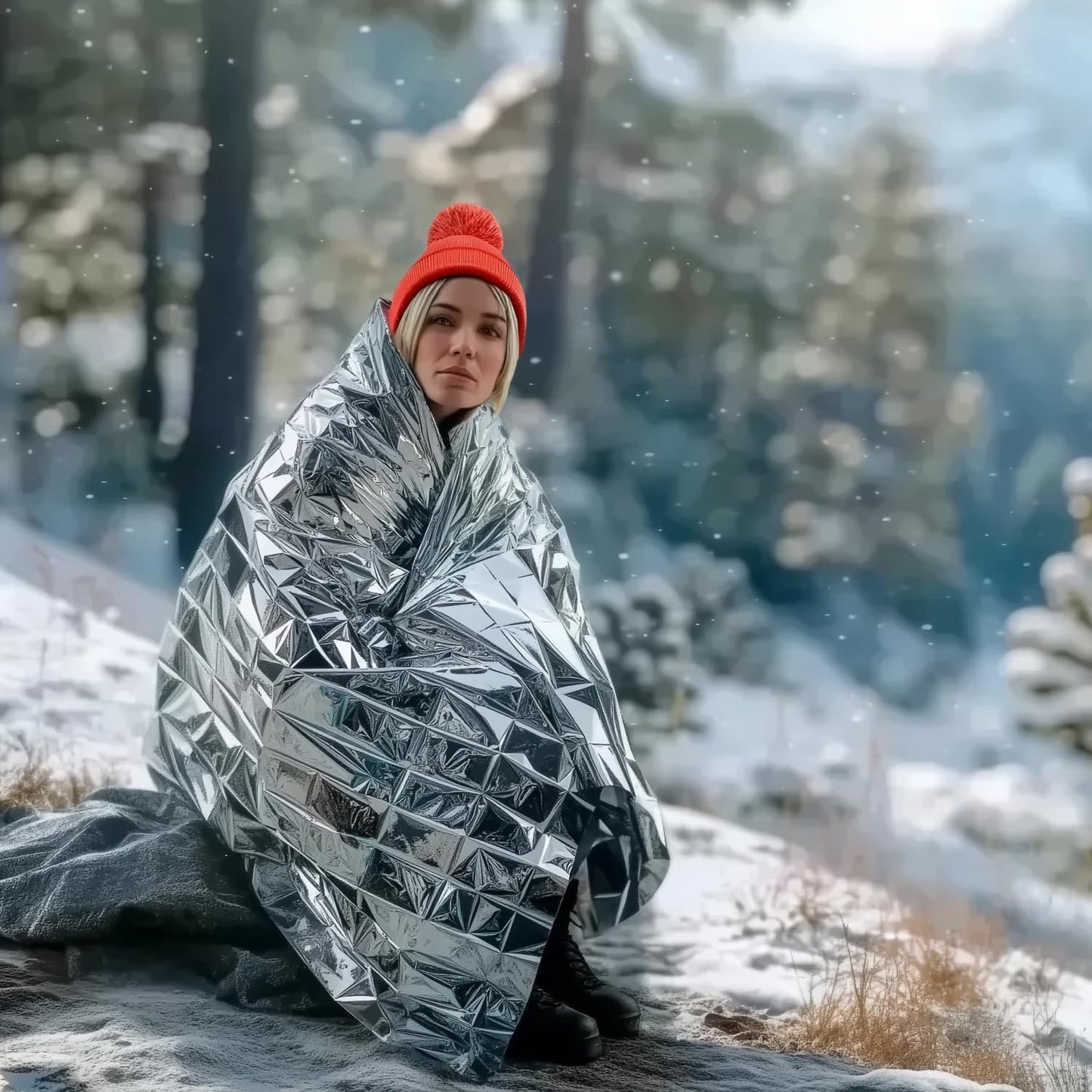 Altland 50 Pack of Emergency Blankets - Bulk Heat Reflective Blankets for Winter Survival Kits, Disaster Preparedness, Cold Weather Camping, and Homeless Care Packages