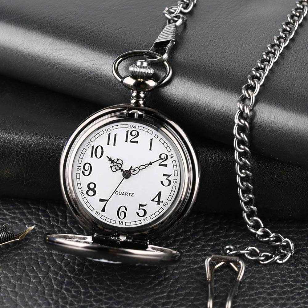Udaney Fishing Gifts for Men - Classic Pocket Watch and Multi-Tool Knife Set, Unique Gifts for Fishermen and Anglers, Best Fishing Gifts for Mentor or Partner with Elegant Gift Box