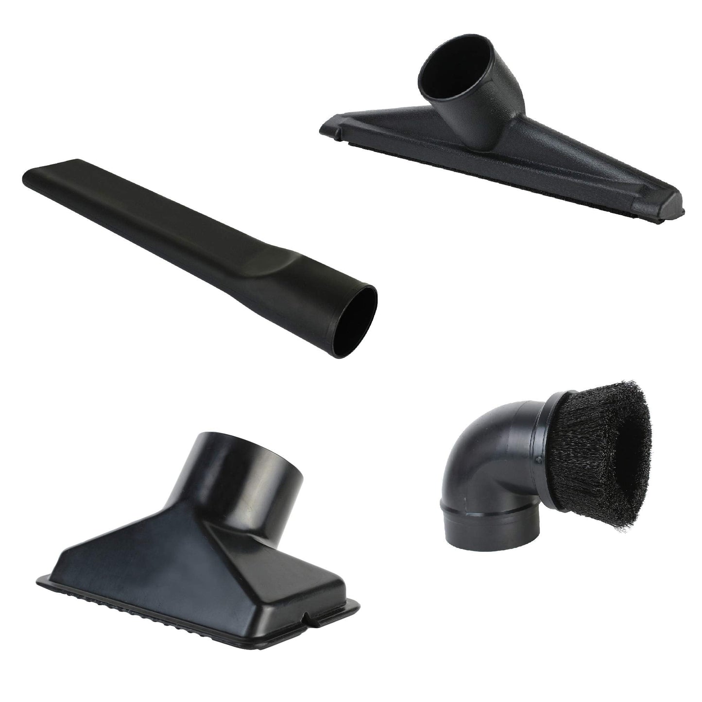 ALL PARTS ETC. Shop Vac Accessories 2 1/2 inch Attachments (2.5 Wet Dry Vac Accessories - Floor Brush, Dust Brush, Crevice Tool, Utility Nozzle, for Shop Vac (4-Pack Attachments)