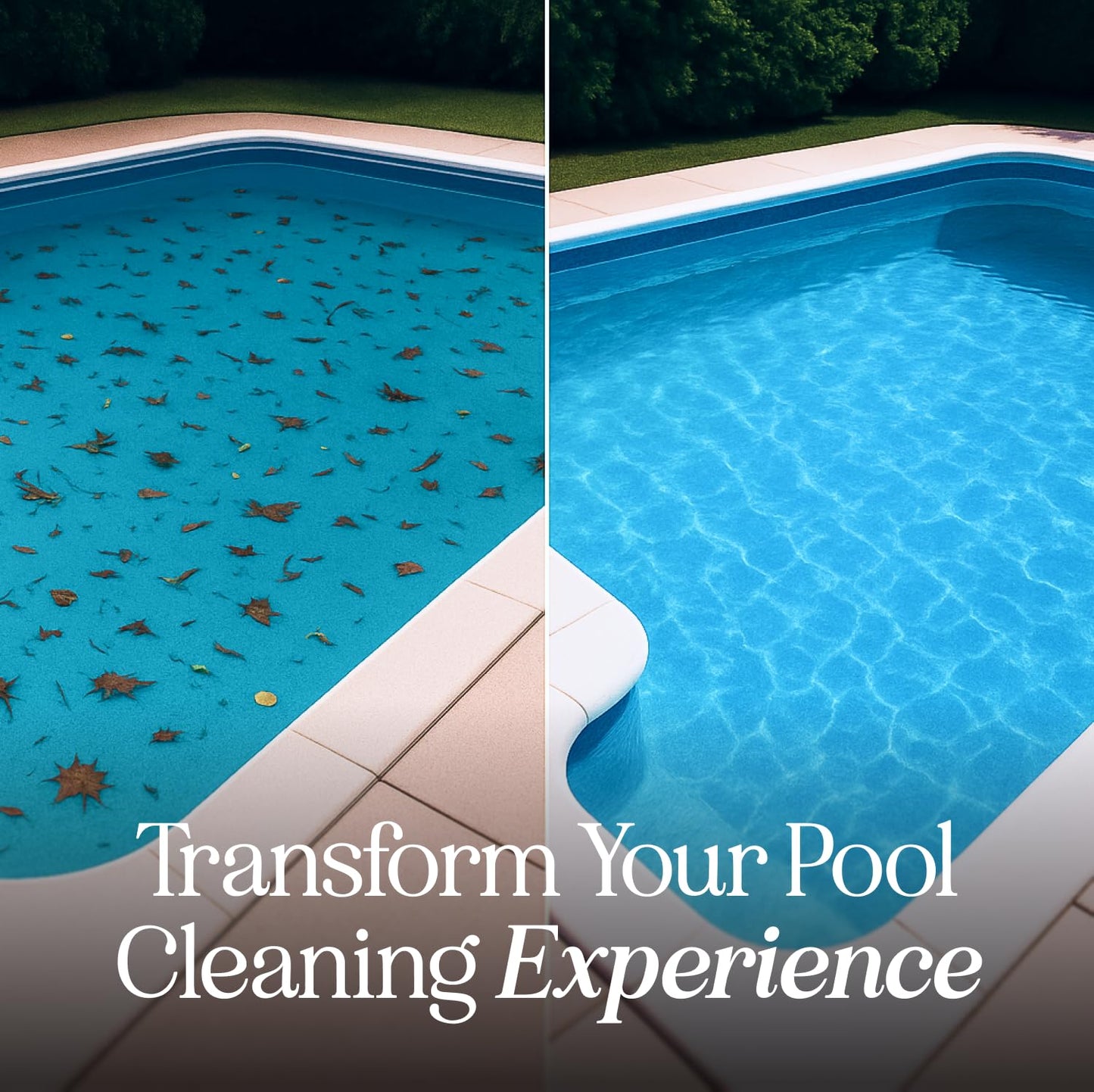 Pool Skimmer Net for Cleaning – Heavy Duty Deep Mesh Pool Net Skimmer - Fine Leaf Rake Net for Swimming Pools, Ponds - Strong Frame - Fits Standard Pool Poles (Net Only, No Pole)