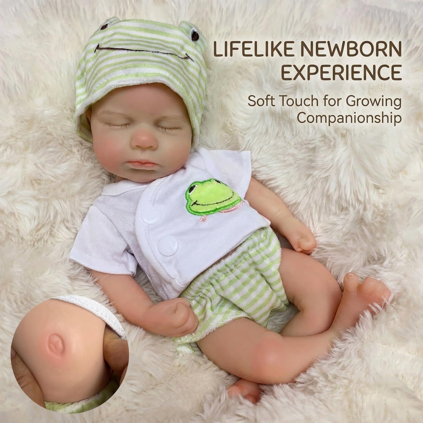 OtardDolls 12 Inch Reborn Baby Dolls Silicone Full Body Realistic Baby Doll Boy Silicone Baby Doll Handmade Painted Reborn Dolls with Clothes and Bottles Set for Kids Boys Girls