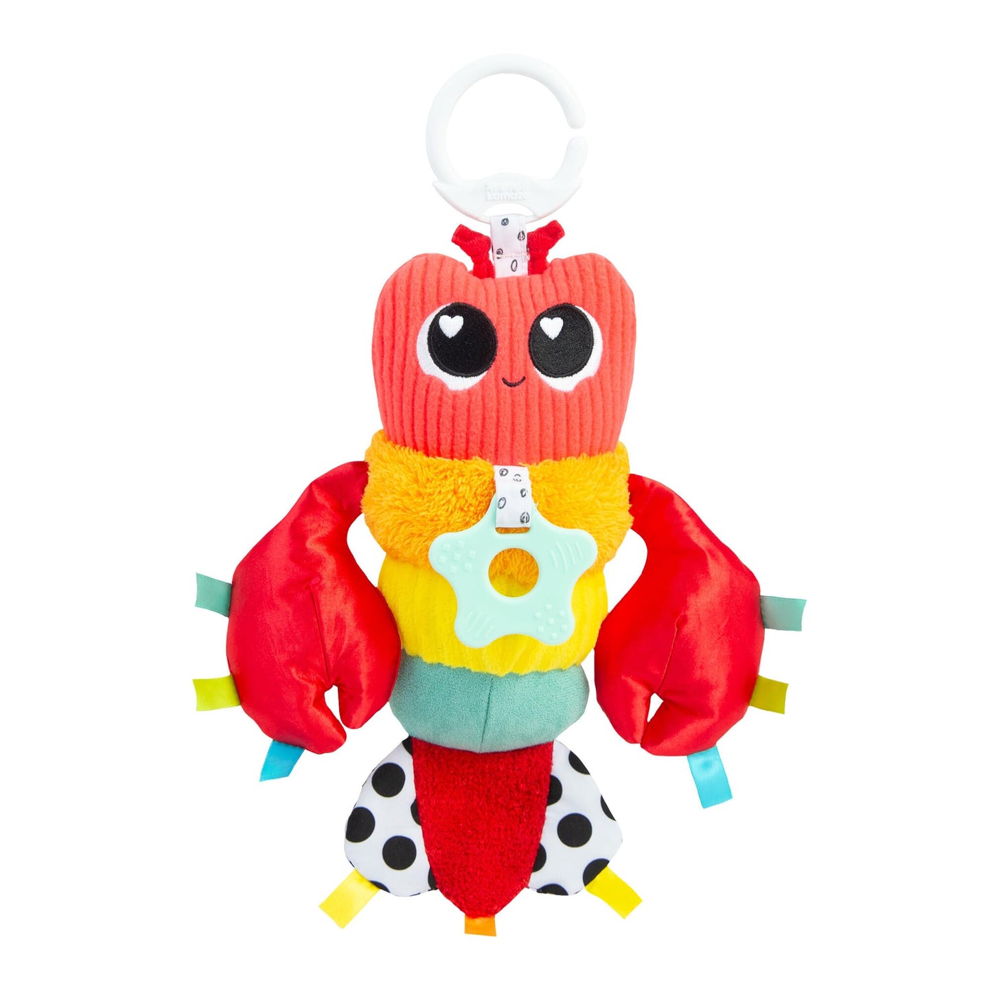 Lamaze Liam The Lobster Clip-On Stroller and Car Seat Toy - High Contrast Baby Toys for Sensory Development - Baby and Toddler Stocking Stuffers - Ages 0 Months and Up