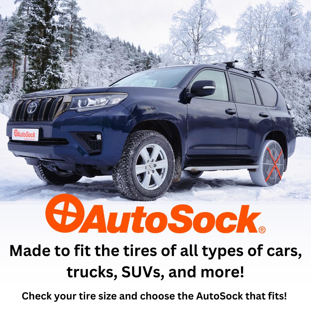 AutoSock for Passenger Vehicles HP695, Snow Socks for Tires, Pack of 2