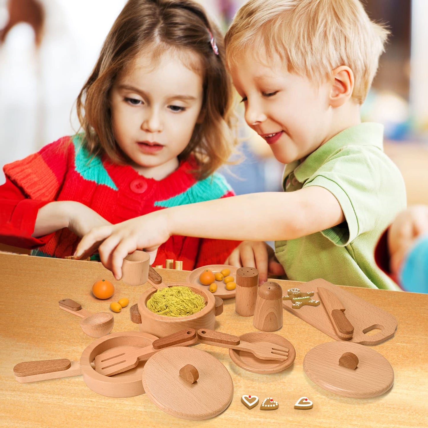 Sensory Bin Toys for Toddlers Montessori Toys, Waldorf Toys, Pretend Play Dish and Tongs- Fine Motor Learning Toys for Sensory Table Activities