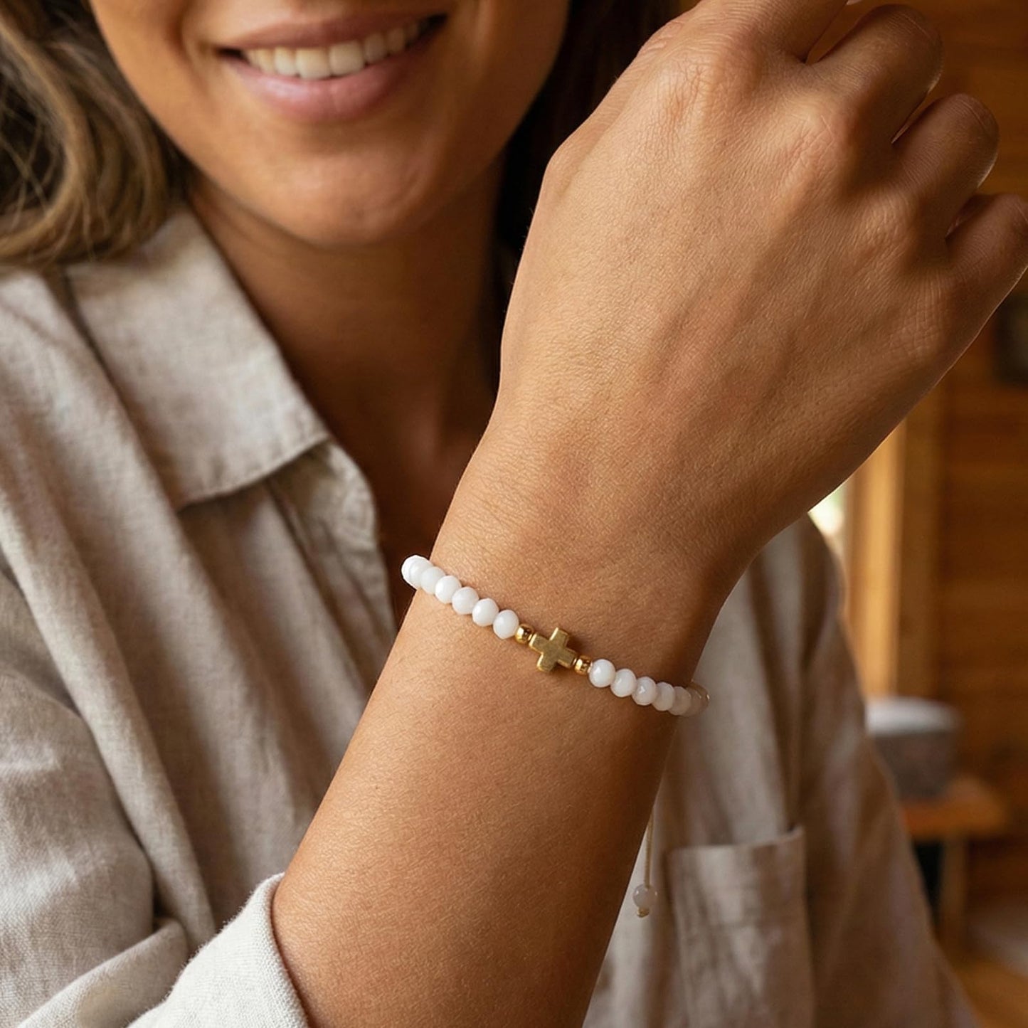 Opalencian Yellow Crystal Beads Drawstring Bracelet for Women,Exquisite Love Heart Bracelets Charm Beads Good Luck Handmade Fashion Jewelry Gifts