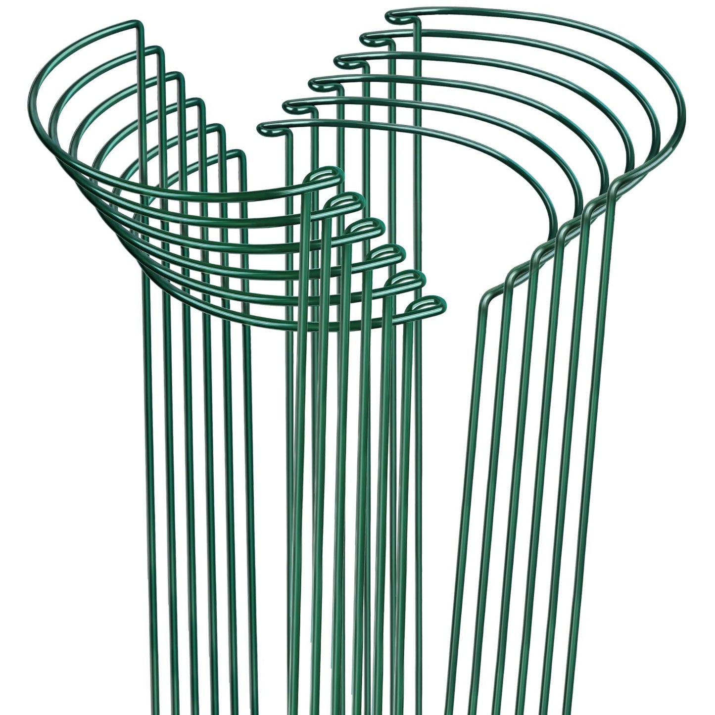 LEOBRO 12PCS Plant Supports, 24 Inch Peony Cages and Supports, Garden Plant Stakes for Indoor Plants, Outdoor Plants, Peony Tomato Monstera Hydrangea Stakes, 10" W x 24" H