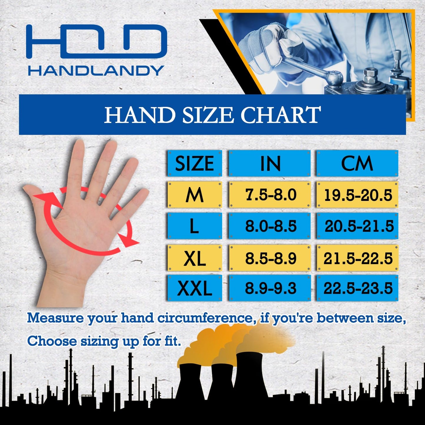 HANDLANDY Mens Work Gloves Touch screen, Utility Mechanic Gloves, Flexible Breathable Fit- Padded Knuckles & Palm (Black & Red, Large)