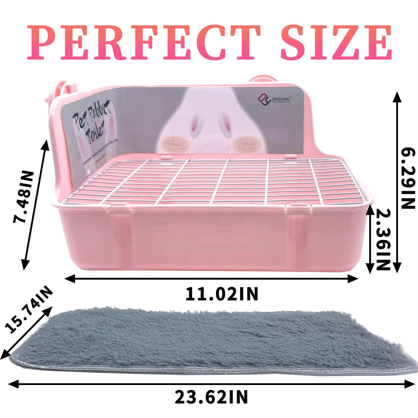 MUYG Guinea Pig Litter Box Corner Bunny Toilet Small Animal Potty Training with Dustpan Broom Chew Toys for Chinchilla Ferret Hedgehog Gerbil (10 Pcs)