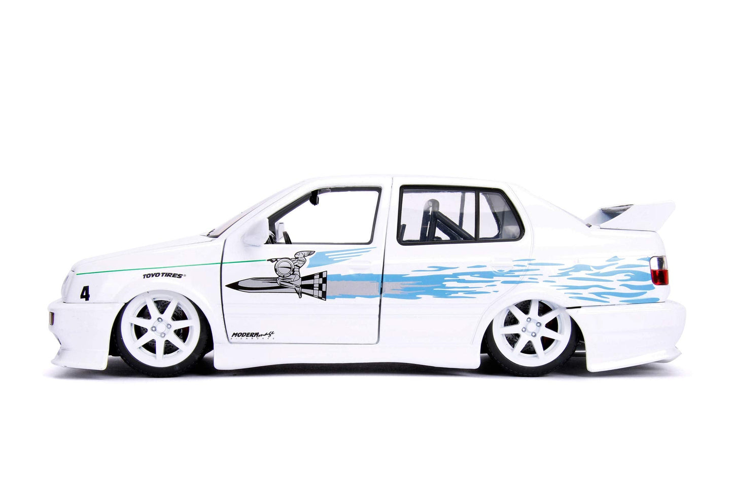 Jada Toys Fast & Furious 1:24 Jesse's Volkswagen Jetta Die-cast Car, Toys for Kids and Adults, White (99591W)