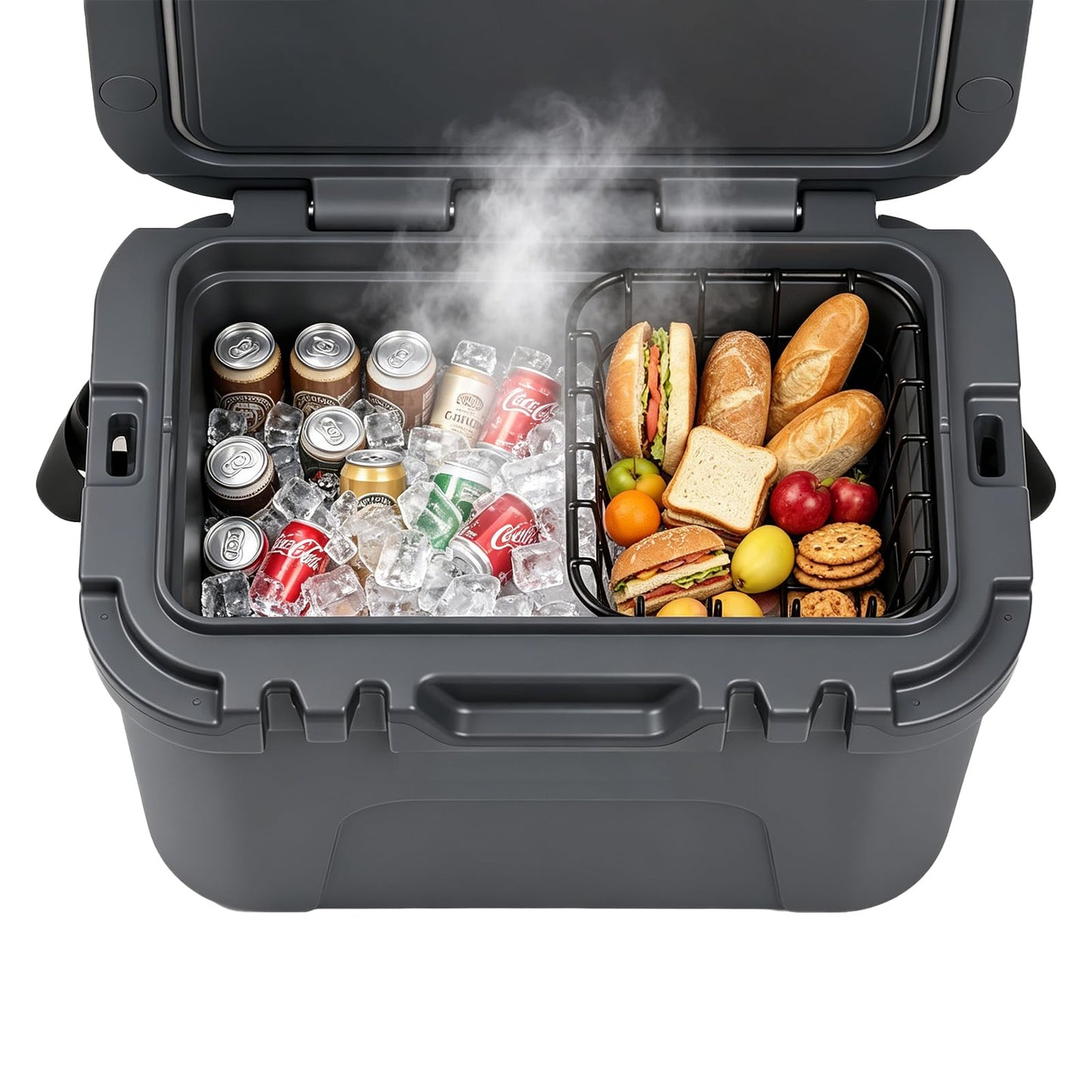 CORRBPEN Cooler Basket Compatible with YETI Roadie 15, Dry Goods Wire Cooler Rack Storage, Keeps Smaller Items Dry and Organized, Fits Roadie 15, Ice Chest Good to Hold Fruit, etc.