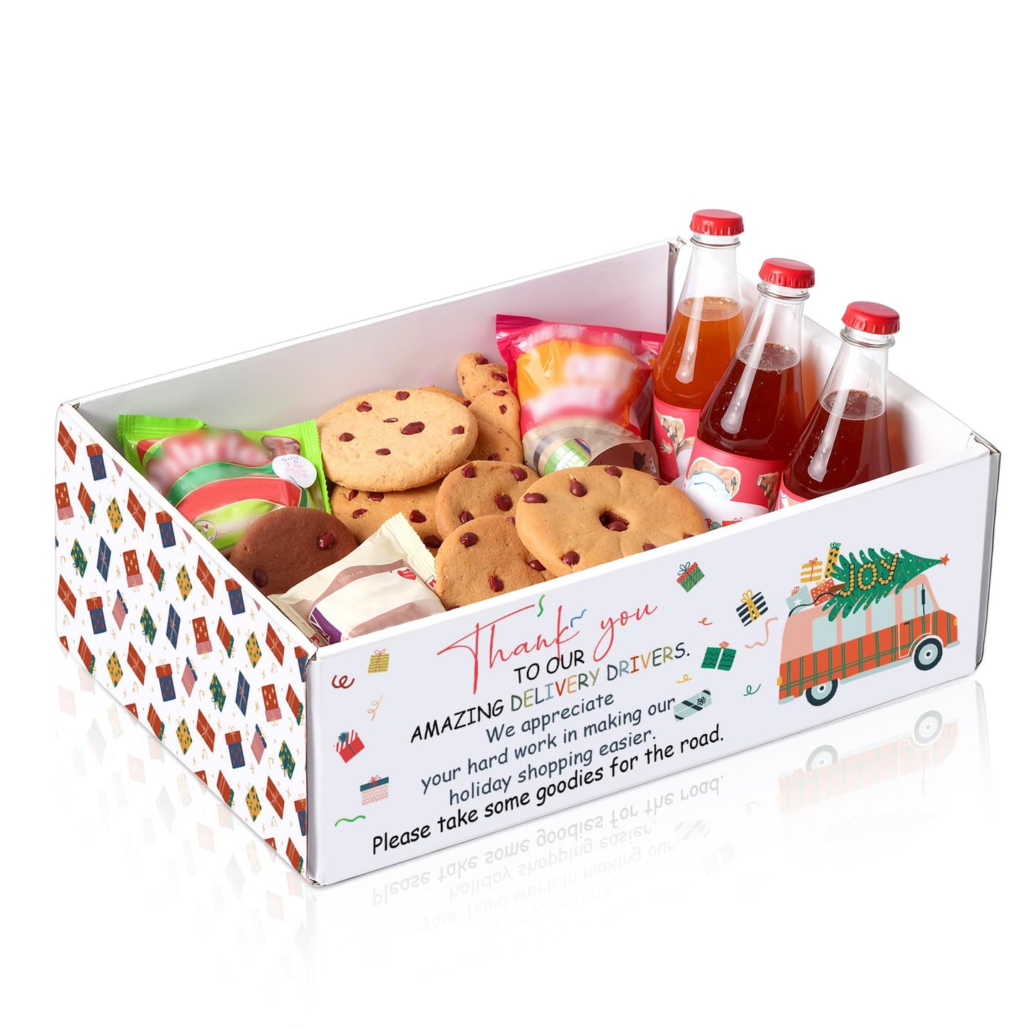 Epakh Christmas Snack Box for Delivery Driver Thank You to Our Amazing Delivery Driver Gifts Boxes Thank You Gifts for Courier, Postal Workers, Mail Carriers, Bus Drivers
