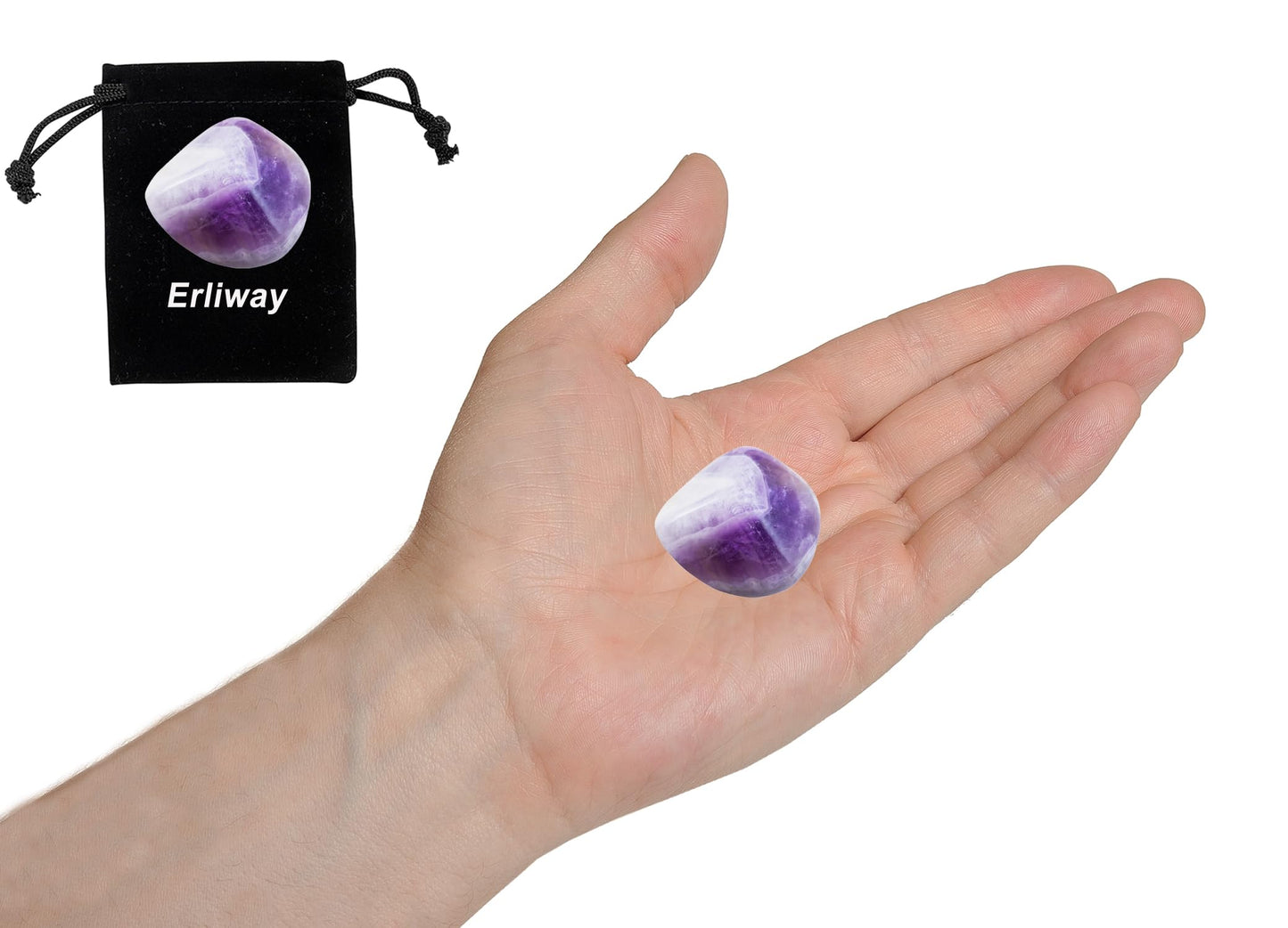 Lepidolite Healing Crystal Stones, 1.25-2.0" Large Reiki Healing Gemstones Natural Tumbled Polished Stones for Energy Witchcraft Therapy Meditation