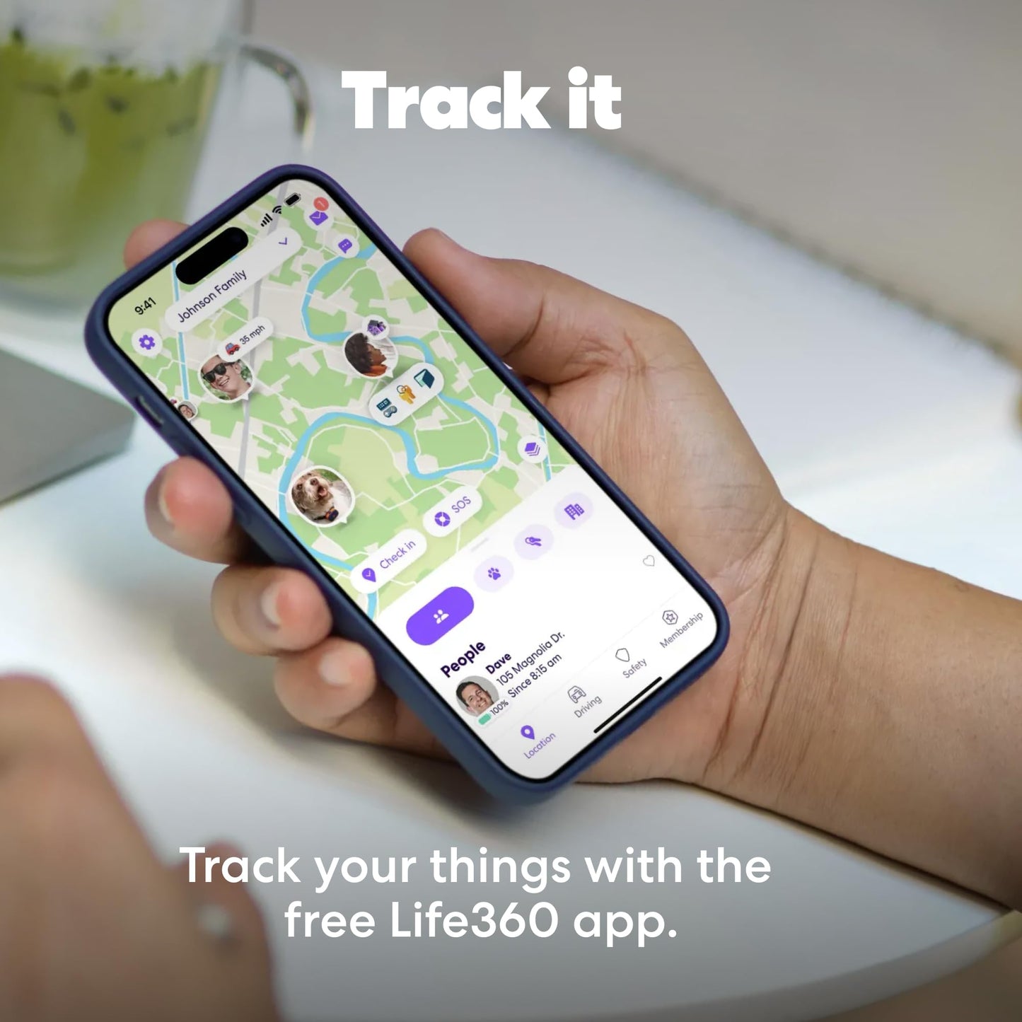 Life360 Tile Starter Pack - Bluetooth Trackers and Item Finders for Keys, Wallets & More. Both iOS and Android Compatible. Phone Finder. 2-Pack (Black Mate/Slim)
