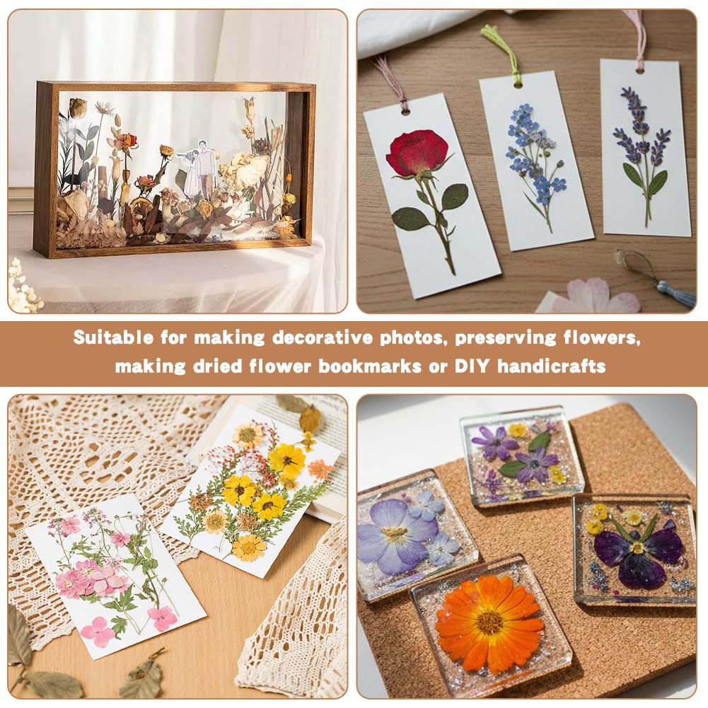 Flower Press Kit,Craft Kits 11"x11" 6 Layers Wooden Flower Pressing Kit with Storage Bags for DIY Floral Art,Dried Flowers Plant Wedding Bouquet Preservation Kits(wood,Size:27.43*27.43*0.5cm)