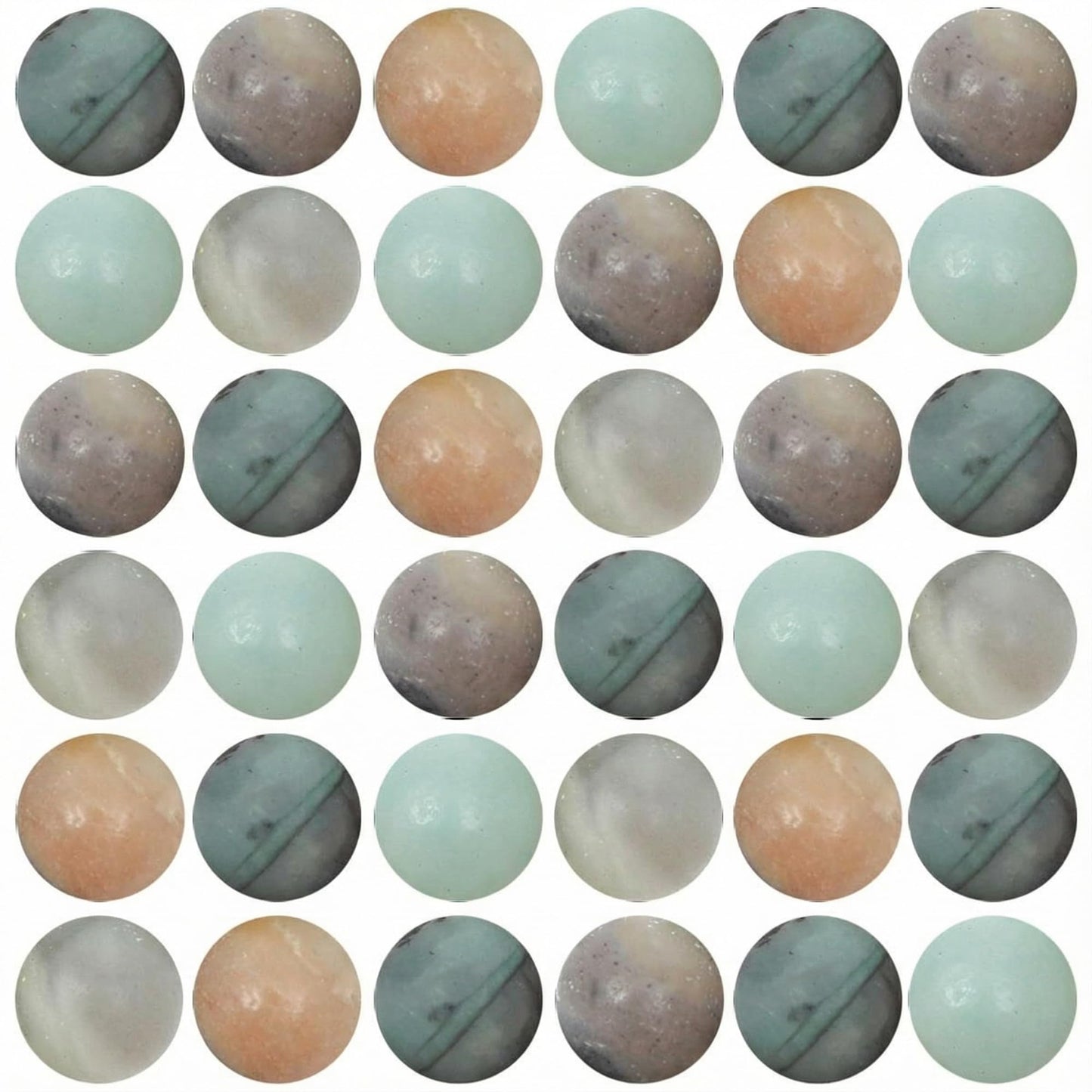 Natural Stone Beads for Jewelry Making 100pcs 8mm Genuine Gemstone Round Amazonite Beads for DIY Bracelets Necklaces Yoga Mala Healing Crystal Stones for Crafts