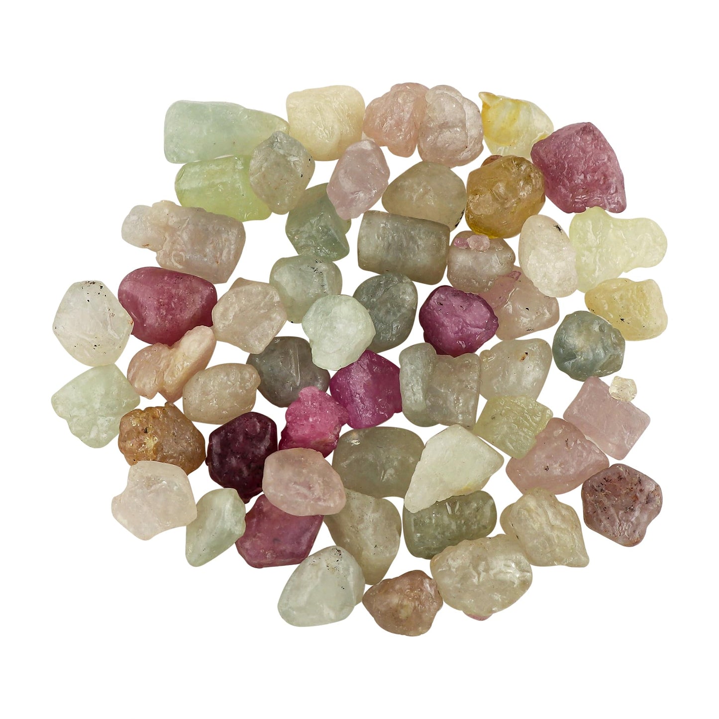 CRYSTALIS (250 ct.) Natural Multi Sapphire Loose Gemstone Wholesale Bulk Rough Jewelry Making Supply, Chakra & Healing Raw Stones, Wire Wrapping, DIY, Gem Collection, (Size : 8-12mm)