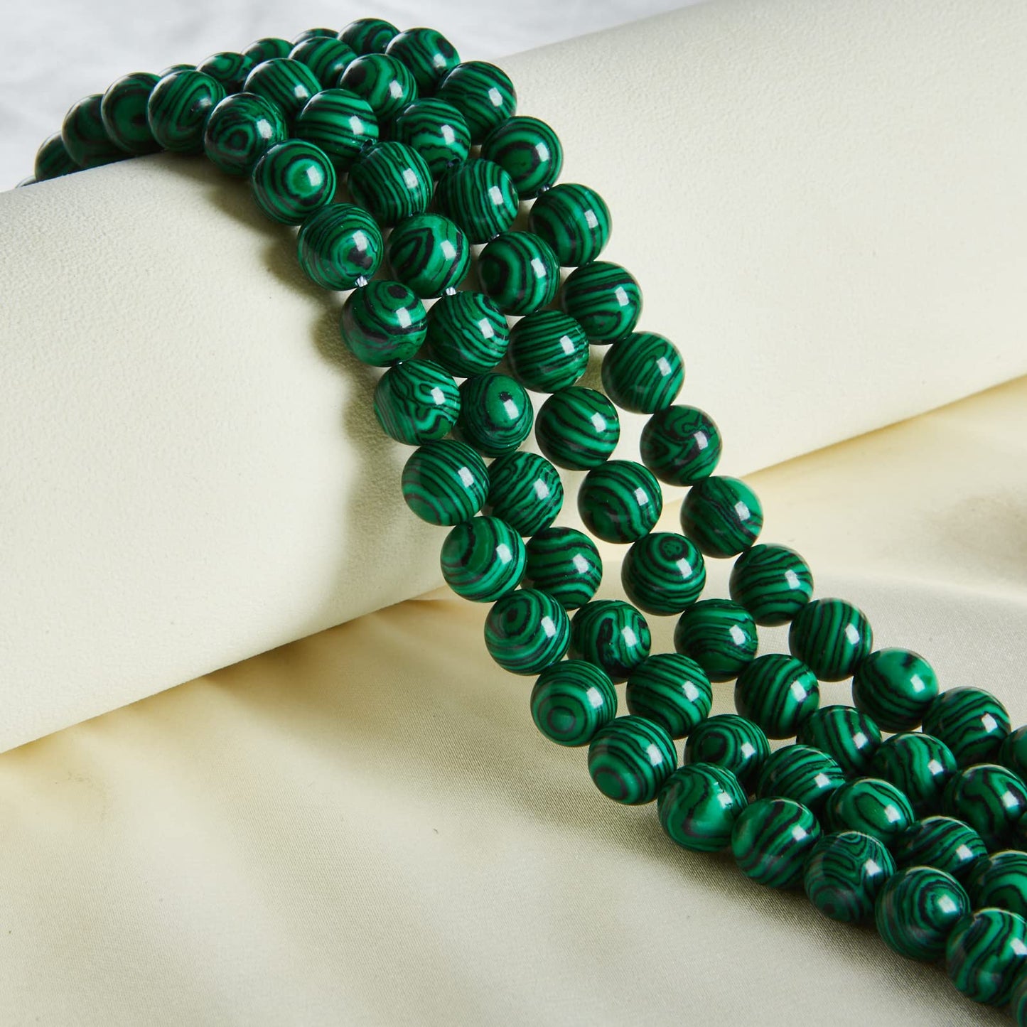 100pcs 6mm Malachite Beads Natural Gemstone Beads Round Loose Beads for Jewelry Making