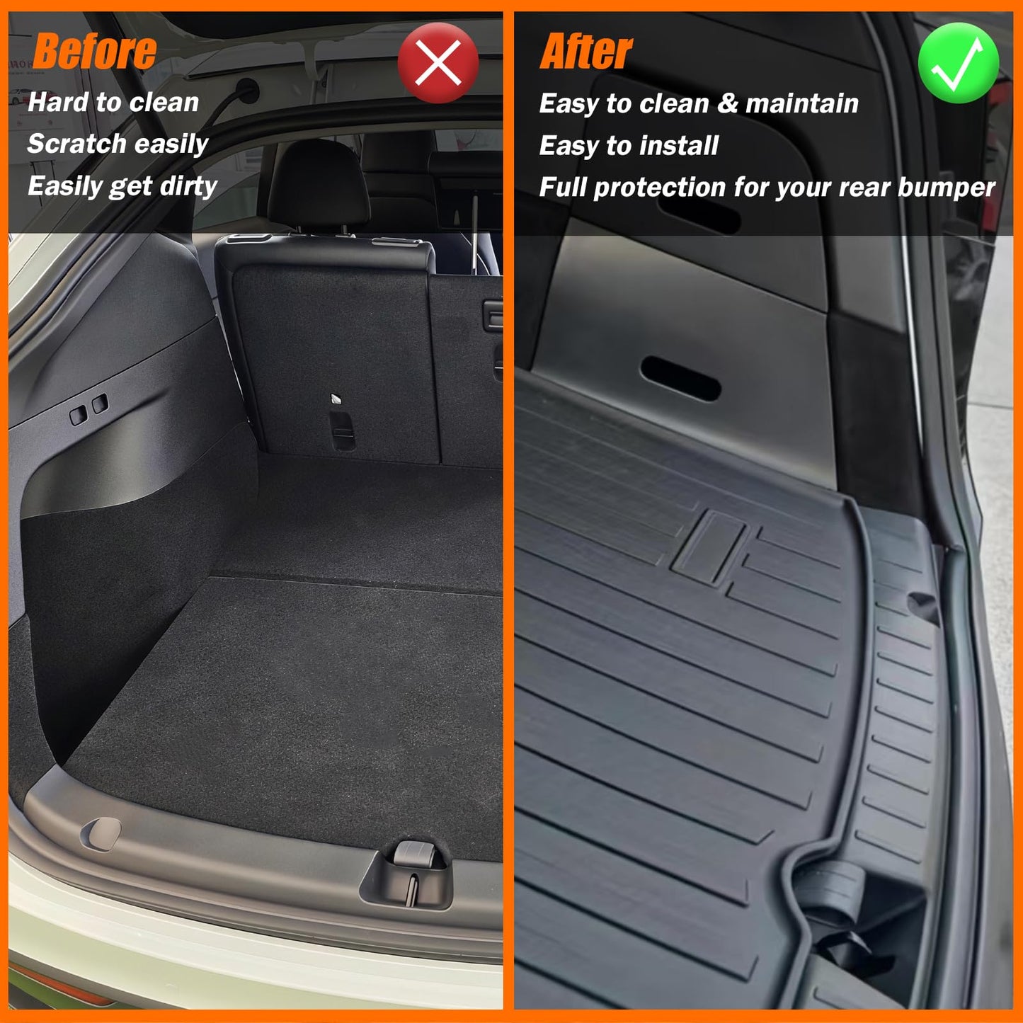 IXMAG Rear Bumper Guard compatible with 2025 2026 Tesla Model Y Juniper TPE Anti-Scratch Trunk Sill Protector Waterproof for Tesla Model Y Accessories