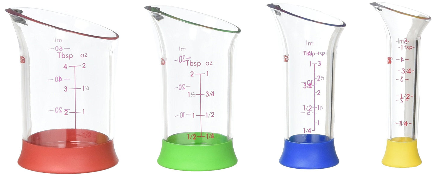 OXO Good Grips 4-Piece Mini Measuring Beaker Set