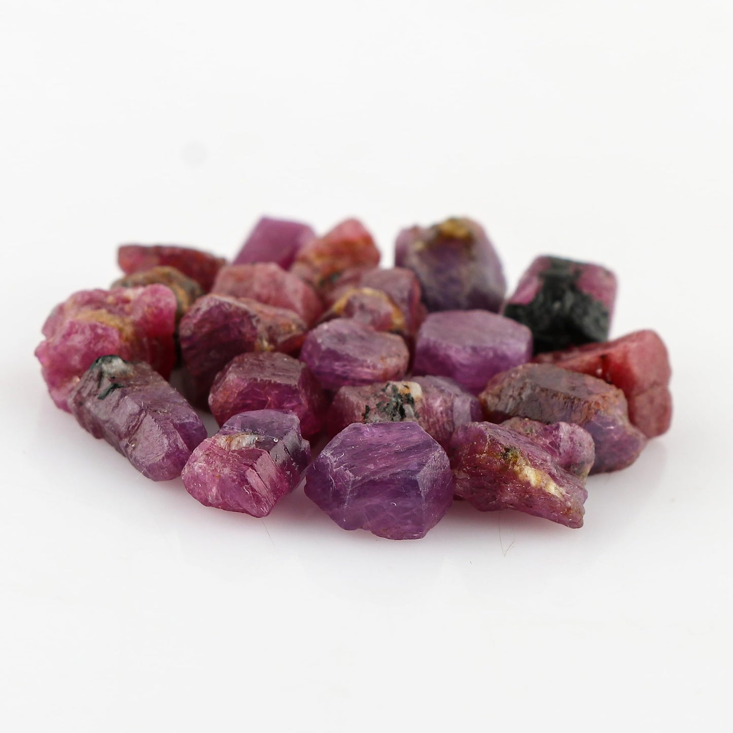 Gemkora 50 carats Raw Ruby Rough Gemstone, Natural Crystals, Healing Stones, Wholesale Bulk Lot, Jewelry Making Stones Supply, Stone, 15 to 20mm, 2 to 3 pcs