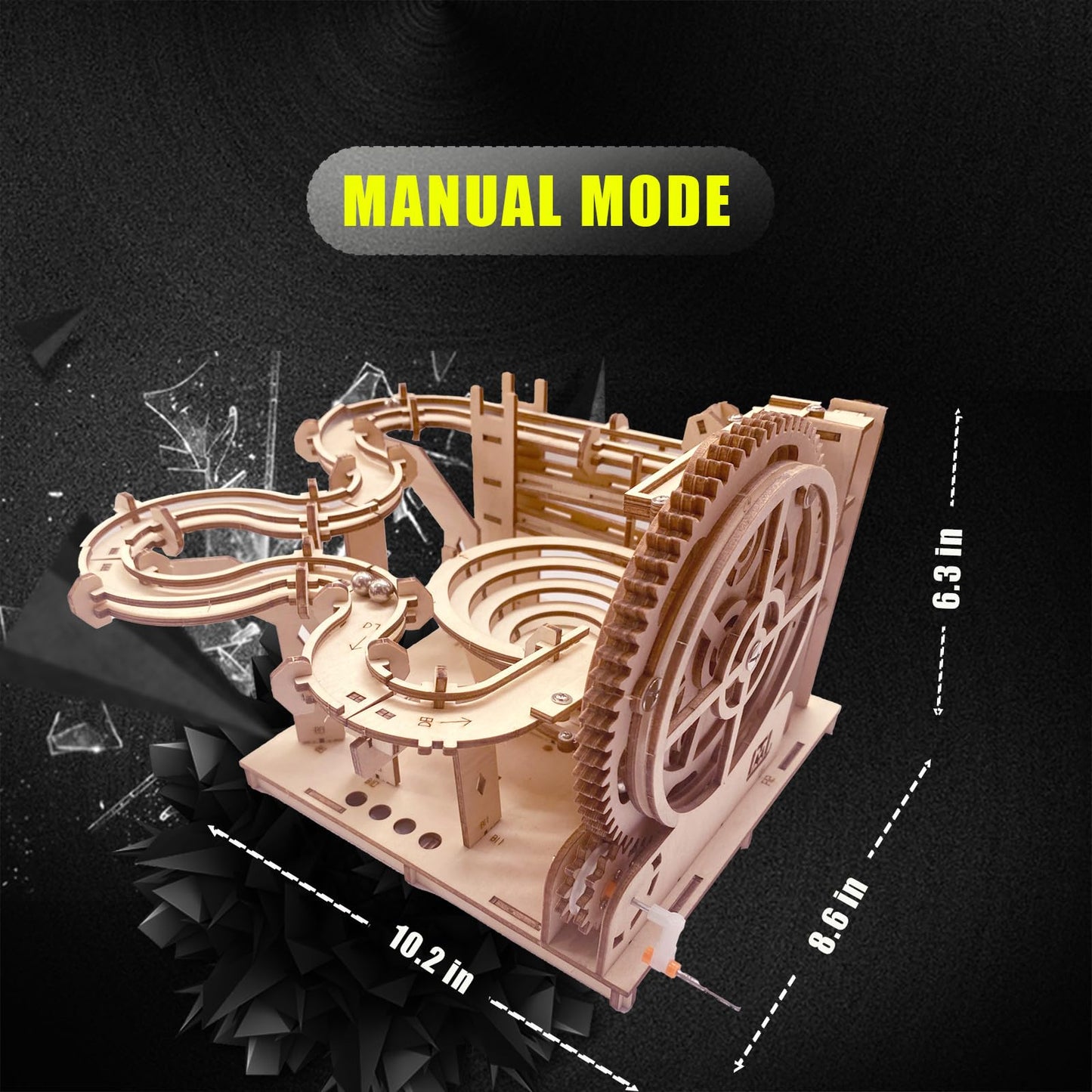 3D Puzzle Wooden Marble Run for Adults DIY Mechanical Puzzle Assembly Wood Crafts to Build Wood Model Kit for Adult Age 14+ Years Old