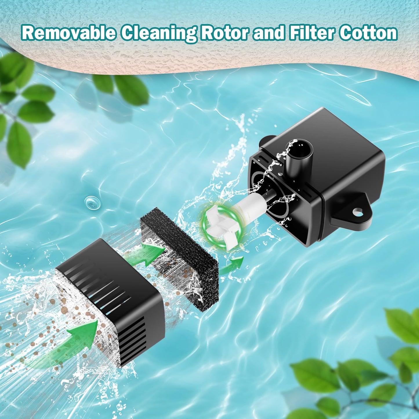 Yzert Solar Fountain Flower Shape-No Battery, Glass 3.5W Solar Water Fountain with 7 Nozzles & 4 Fixer Rods,Solar Fountain Pump for Bird Bath, Outdoor, Pool, Garden, Pond & Flower Pot