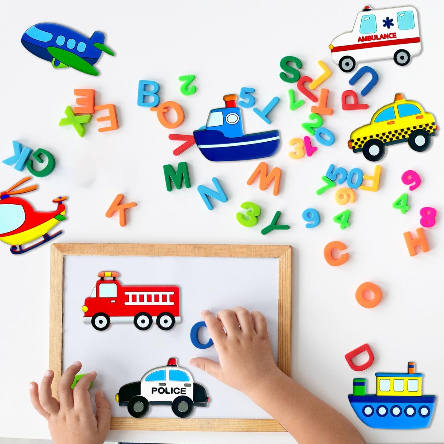 QZCPGP Fridge Magnets for Toddlers,Transportation Refrigerator Magnets for Kids,Car Boat Aircraft Vehicle Fridge Magnetic,Baby Learning Magnet Educational Toys Gift for Whiteboard