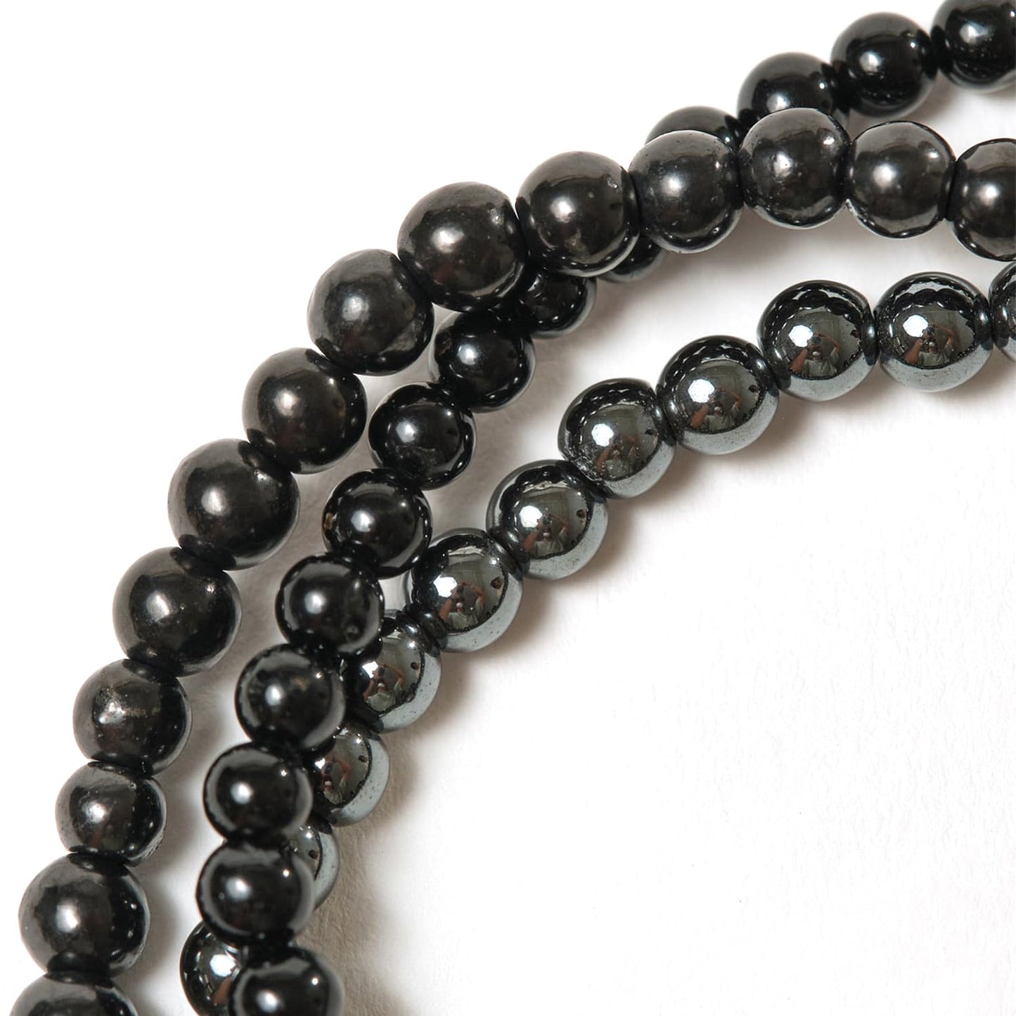 Protection Crystal Bracelet Stack 4mm – Healing Stone Beaded Bracelets – Black Tourmaline, Shungite, and Hematite, Spiritual Energy Jewelry for Shielding Negativity, Energetic Armor– Elastic, Unisex, Gift-Ready