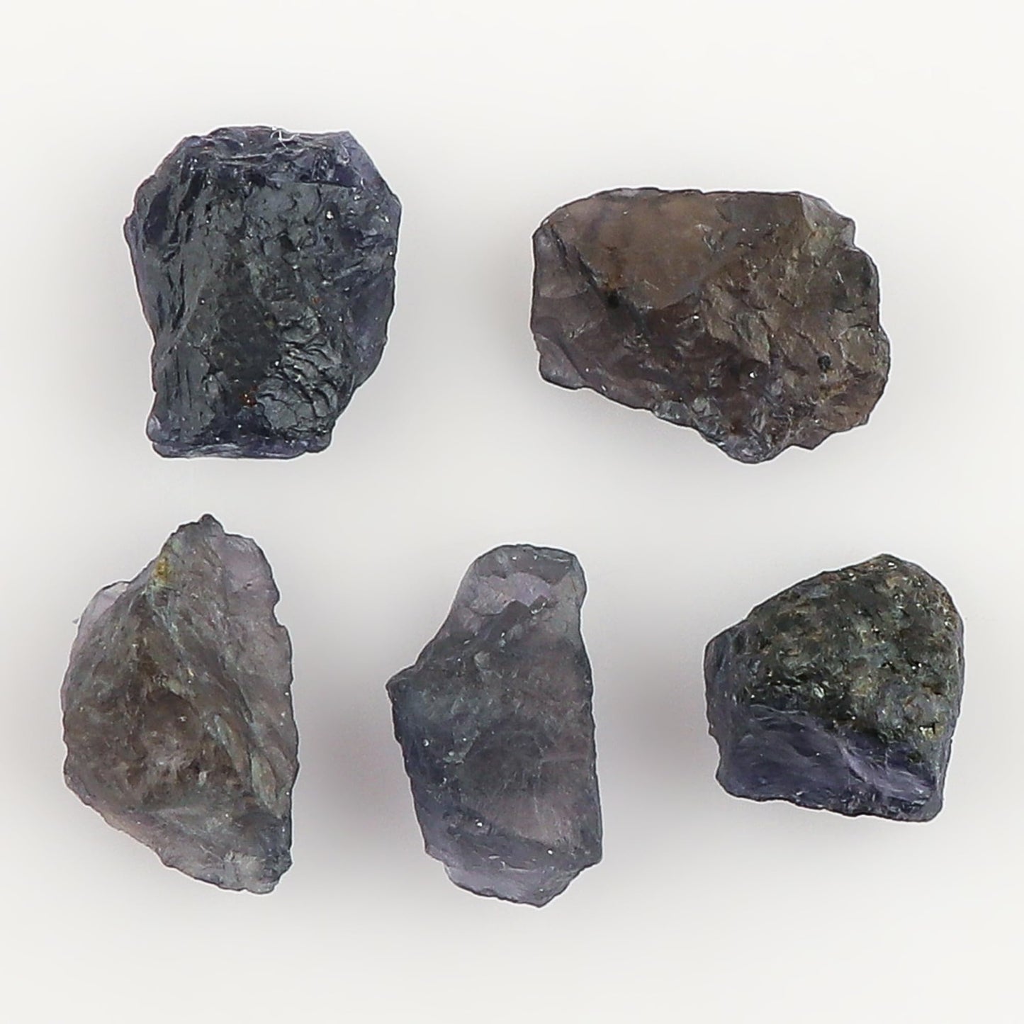 CRYSTALINES 5pcs, Wholesale Natural Raw Blue Iolite Gemstone, Untreated Rough Stone, Bulk Loose Supplies, DIY Crafts, Jewelry Making, Healing Crystals, Wire Wrapping, Birthstone, Gem Collection