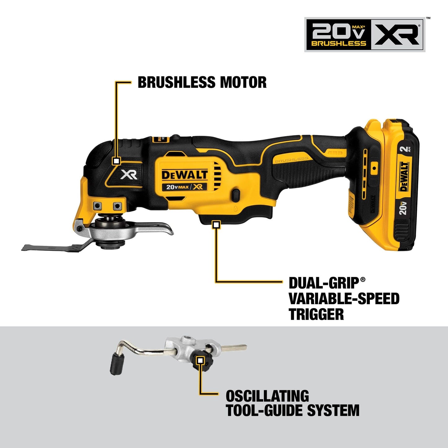 DEWALT 20V MAX Power Tools, 9 Cordless Tool Combo, Impact and Drill Driver, Oscillating Tool, Grinder,Circular and Reciprocating Saw,Right Angle Drill,Speaker,LED Light, 2 Batteries,Charger (DCK940D2)