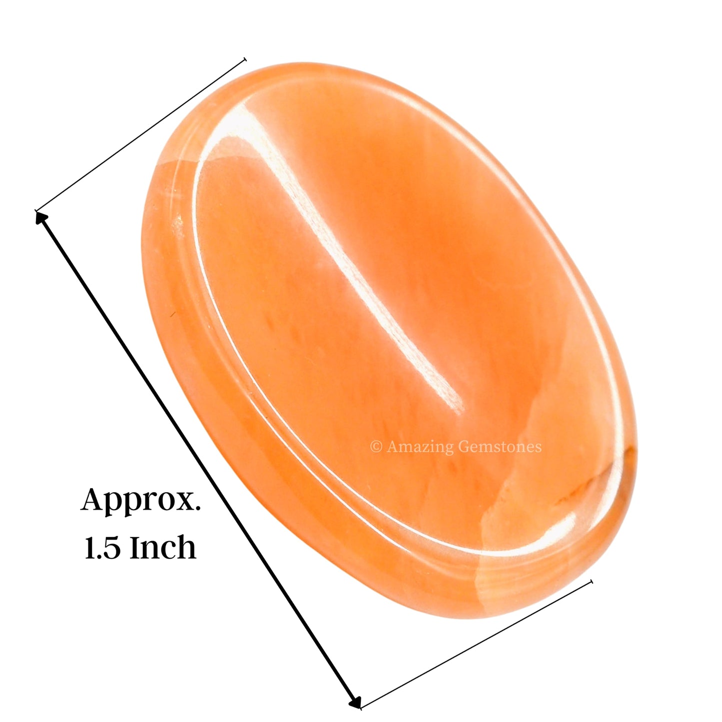Amazing Gemstone Red Aventurine Worry Stone Crystals and Healing Stones - Worry Stones for Stress Relief Gifts - Piedra Crystal Fidget for Meditation - Unique Stocking Stuffers and Birthday Gifts