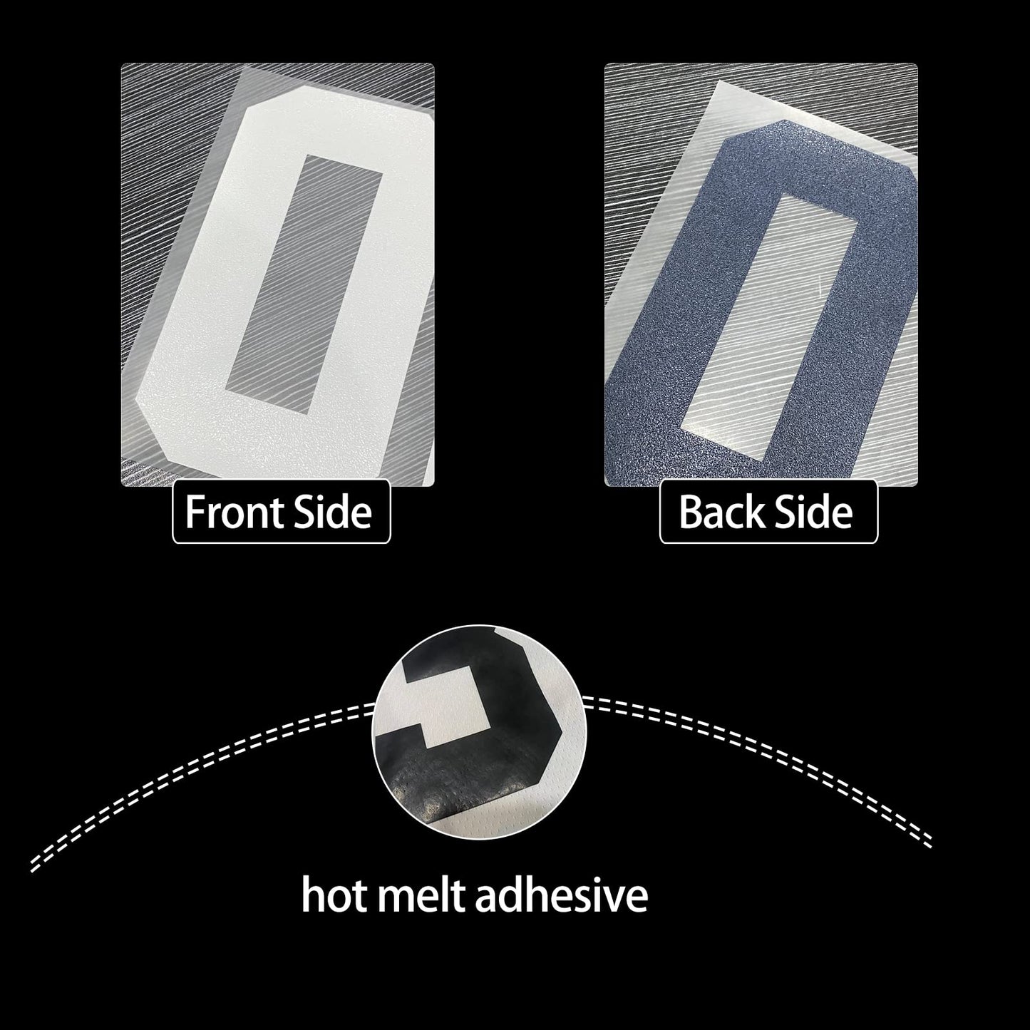 8 Inch 0-9 Iron On Numbers Transfers and 2 Inch A-Z Iron On Letters Patches Kit for Team Basketball Uniform Name Athletic T-Shirt DIY Accessories