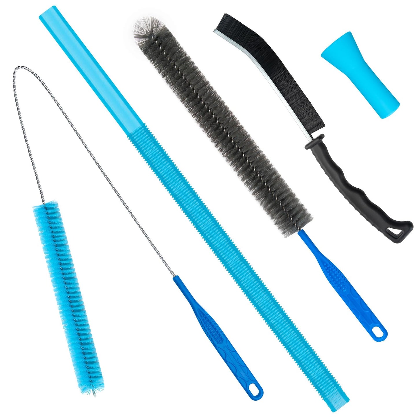 4 Pieces Dryer Vent Cleaner Kit‌ with ‌Lint Brush‌ – Professional ‌Dryer Vent Brush‌, ‌Flexible Cleaning Tools‌ for ‌Lint Trap‌, ‌Appliance Brush‌ & ‌Dryer Filter‌ Grey